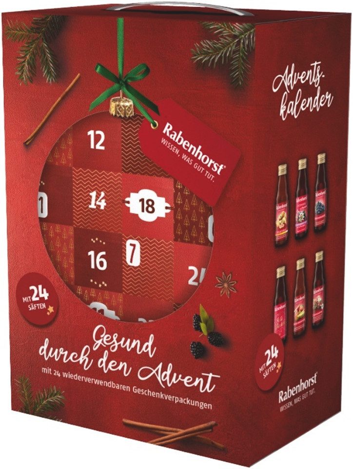 Haus Rabenhorst Lebensmittel-Adventskalender RABENHORST Adventskalender 2026 (24 x 125 ml) – Bild 2 von 5
