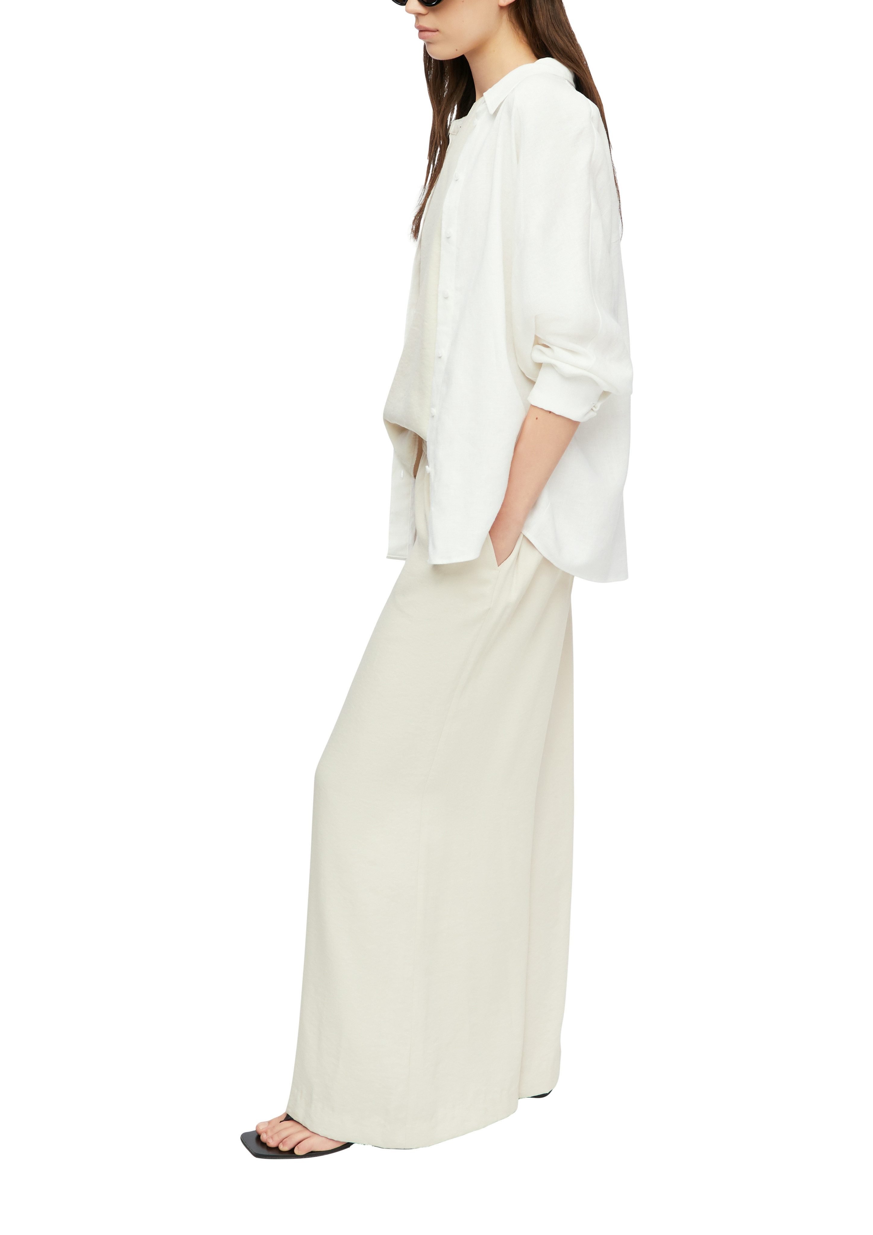 comma Stoffhose mit elastischem Bund