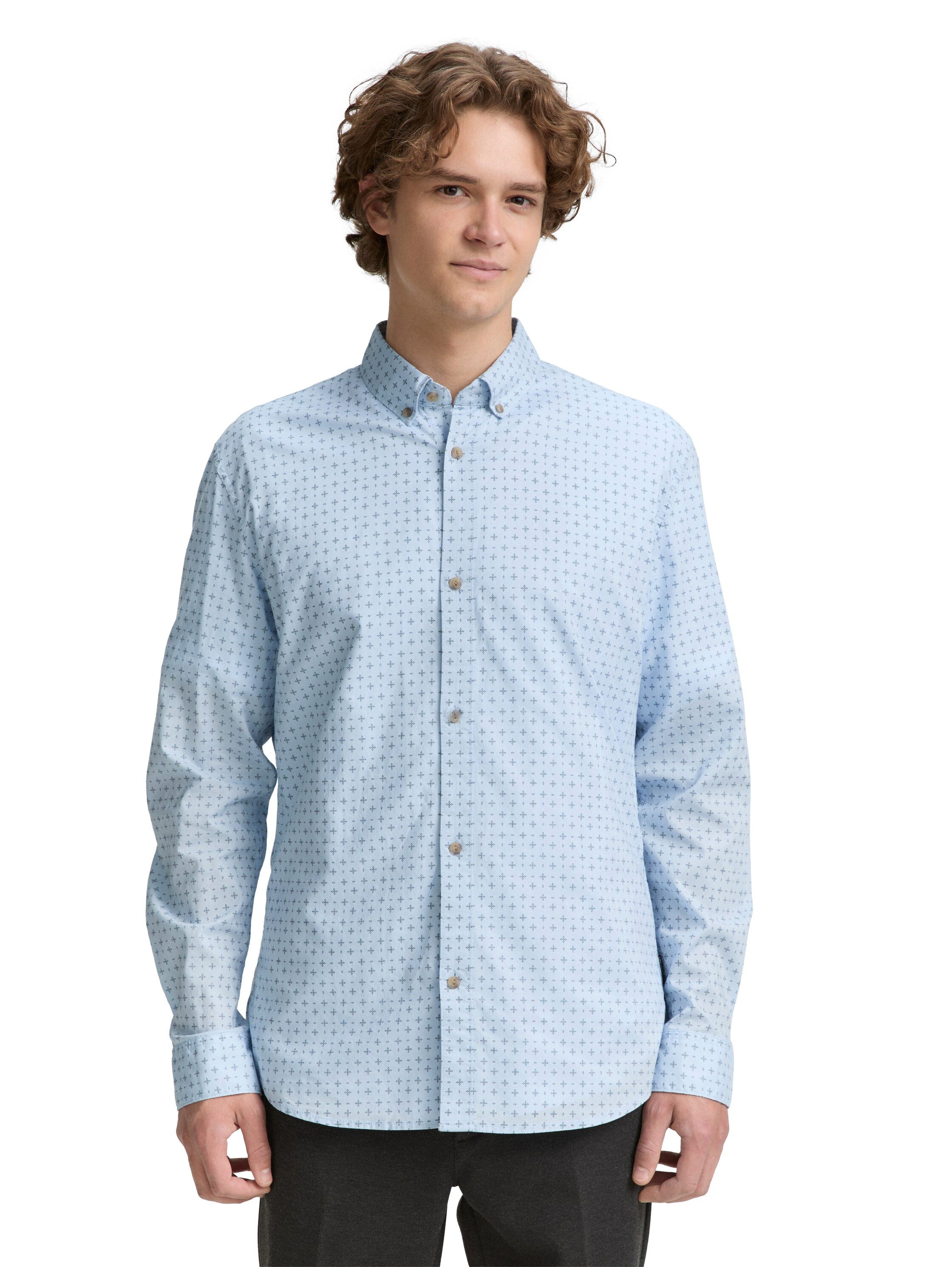 TOM TAILOR Denim Langarmhemd POPLIN mit günstig online kaufen