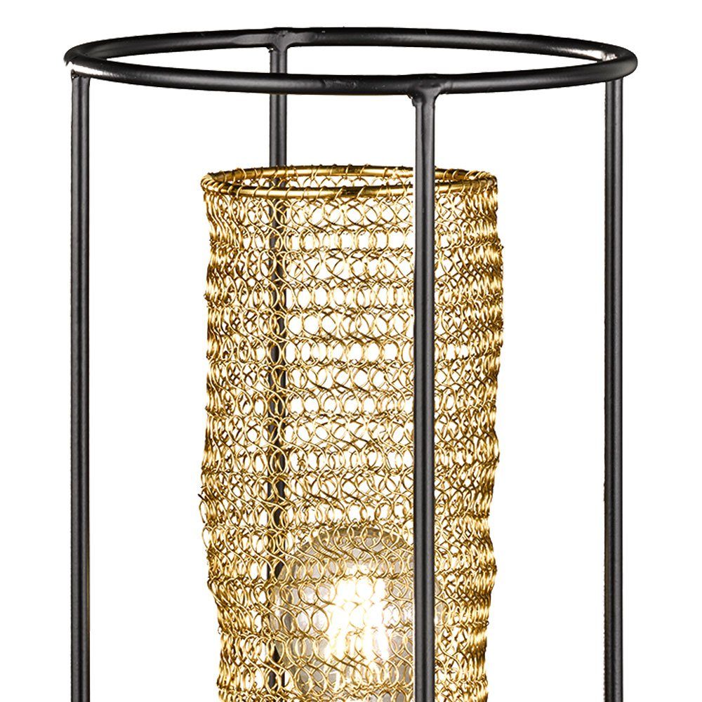 Lampe Käfig Ess GOLD Bienen Tischleuchte, im inklusive, Nacht-Licht LED etc-shop Waben Leuchtmittel Warmweiß, Leuchte Tisch Zimmer