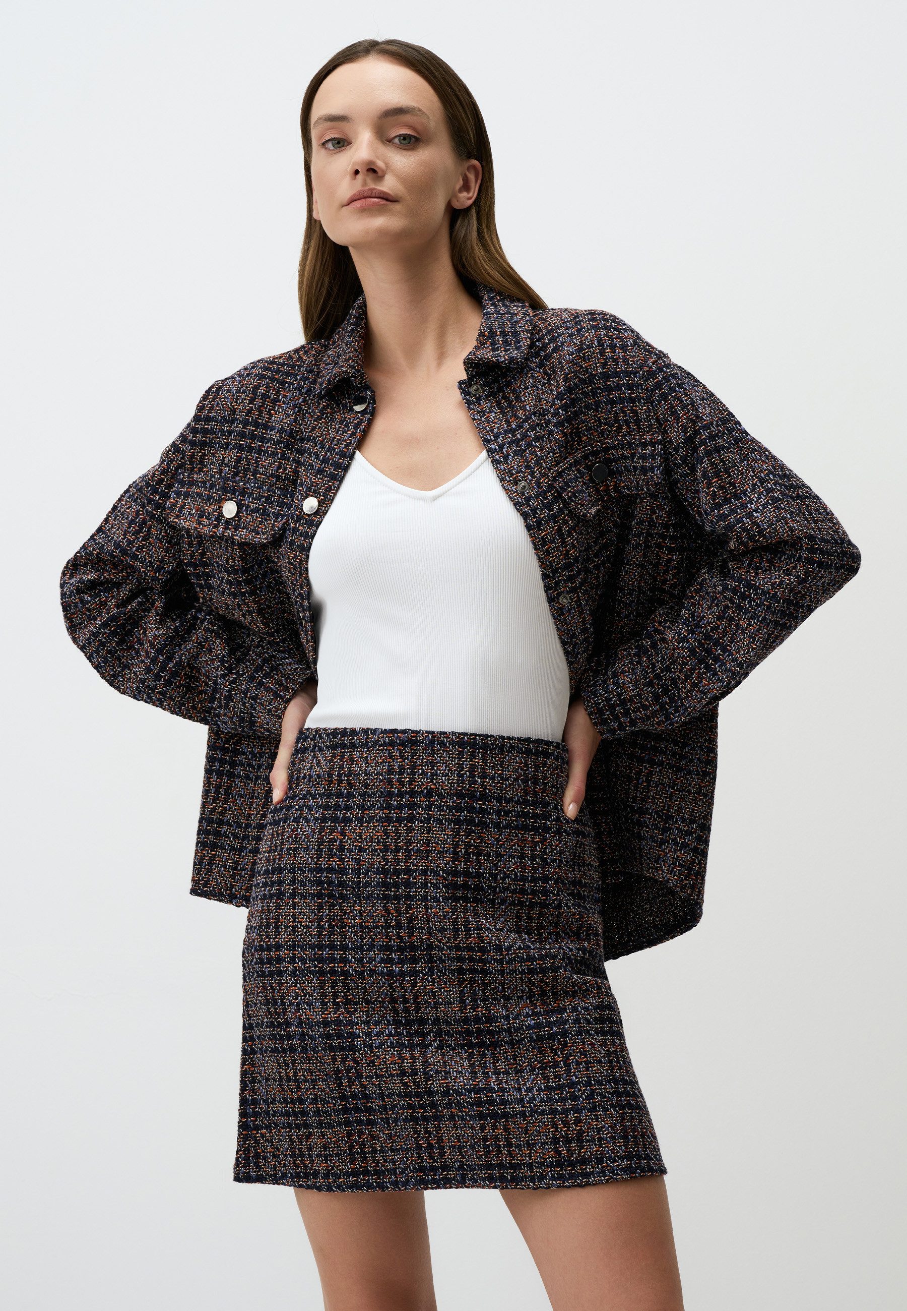 Minirock Tweed-Minirock