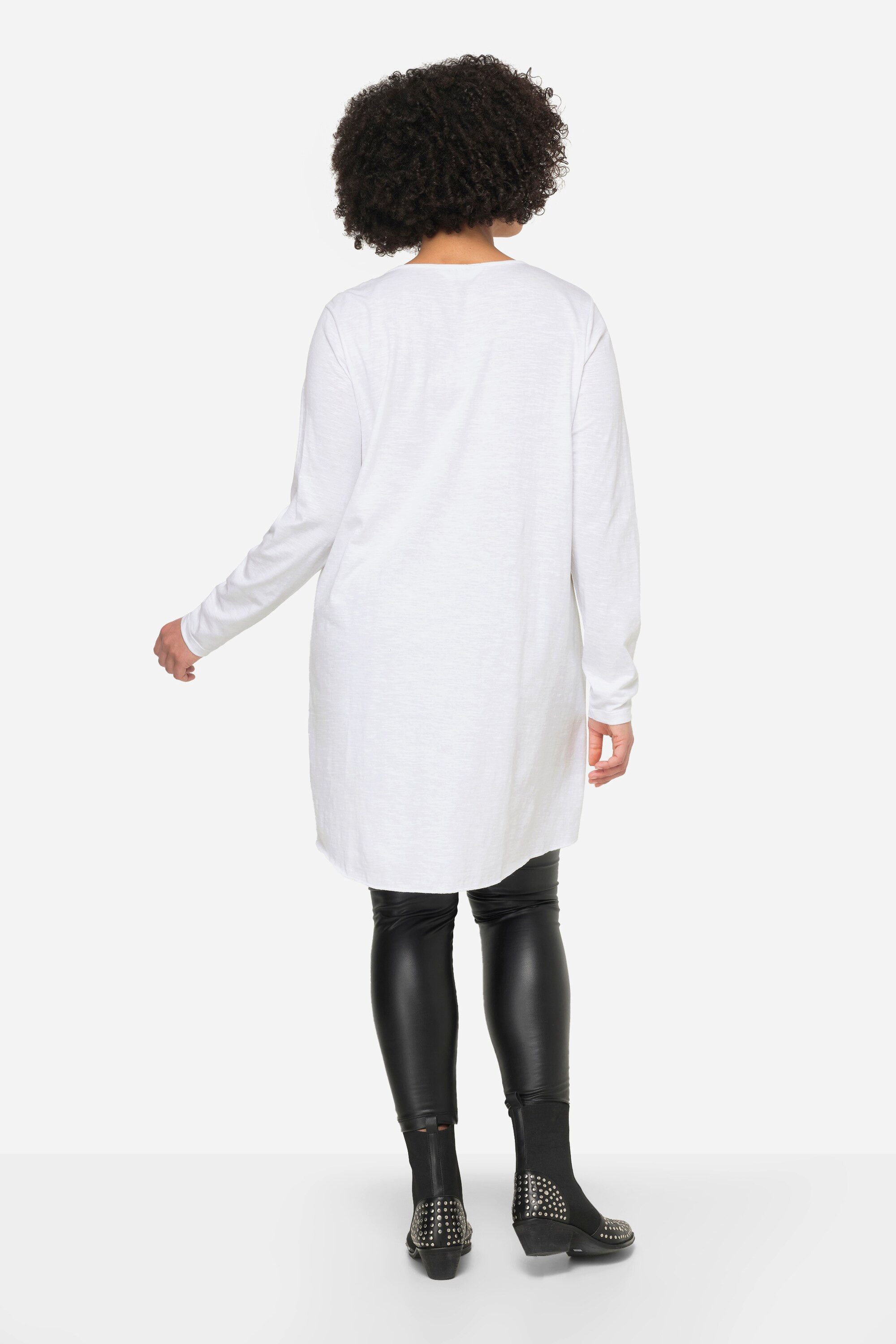 Angel of Style T-Shirt Longshirt bequeme Passform Rundhals Langarm