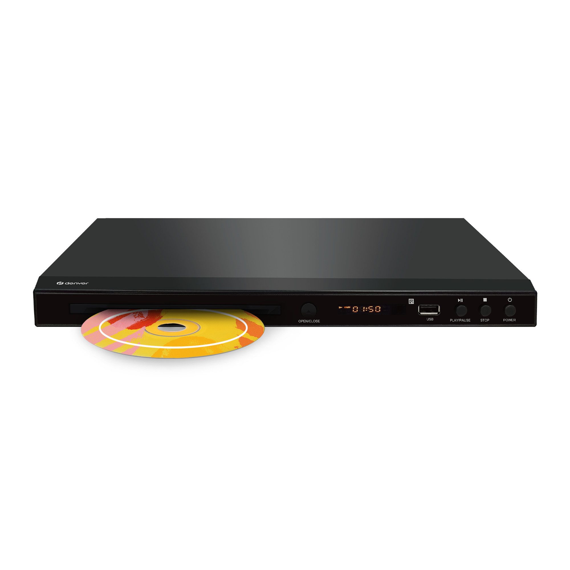 Denver DVH-1245 DVD-Player (Full HD, Stereo-Dolby-Digital-Surround-Sound-Decoder, PAL/NTSC kompatibel, Stereo-Dolby-Digital-Surround-Sound-Decoder, PAL/NTSC kompatibel)