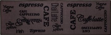 Küchenläufer Espresso, Andiamo, rechteckig, Höhe: 5 mm, mit Schriftzug, rutschhemmend, Küche
