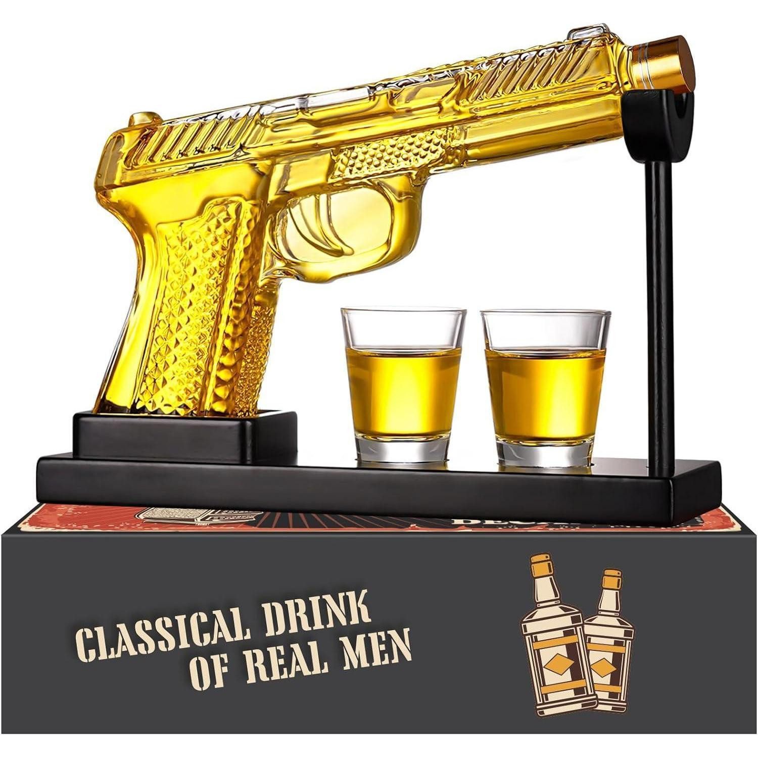 LuxusKollektion Karaffe Whisky Geschenkset Karaffe Schnapsgläser Geschenkidee Herren B1