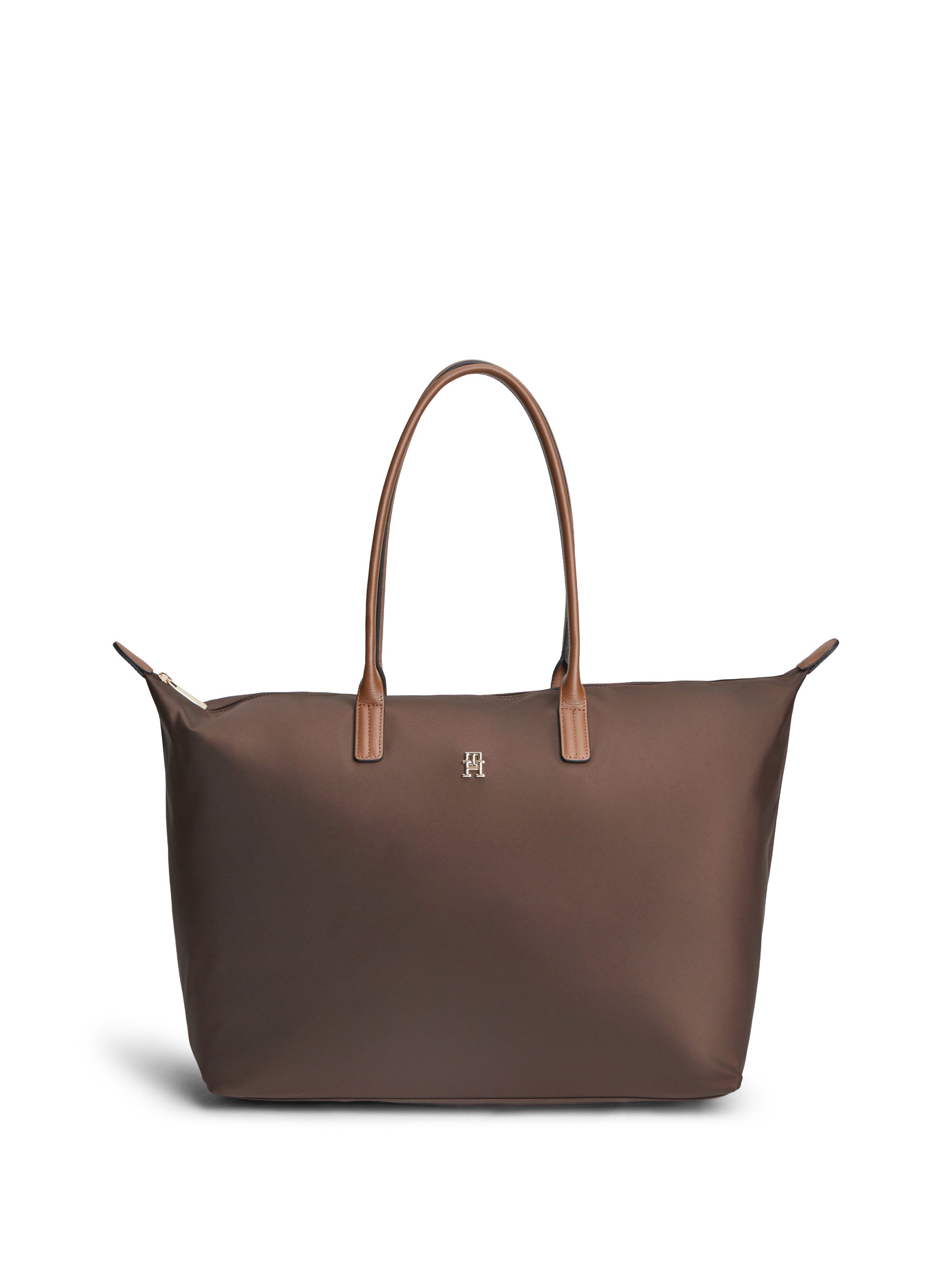 Tommy Hilfiger Handtasche POPETTE MAXI TOTE, Damen Schultertasche mit TH-Logoemblem