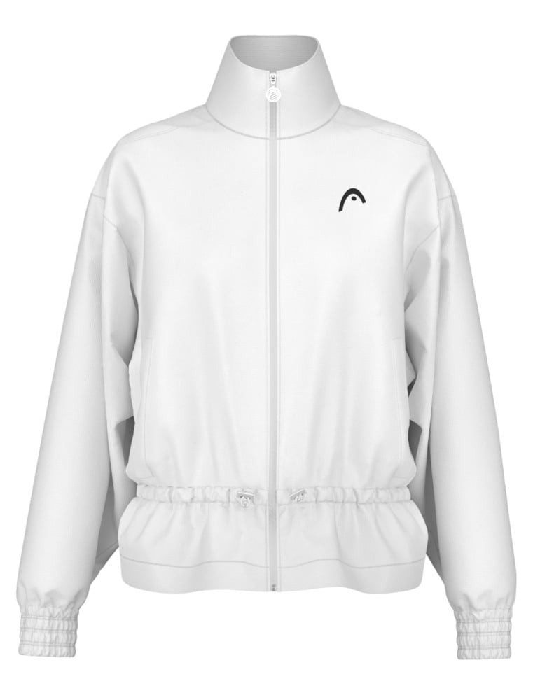 Head Tennisjacke Breaker Full Zip (100% Polyester, elastischer Bund) weiss Damen