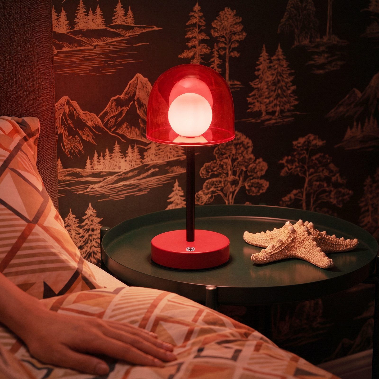 Nettlife LED Tischleuchte kabellos dimmbar Touch 3 Farbtemperaturen Akkubetrieb Nachttischlampe, für Schlafzimmer Wohnzimmer Arbeitszimmer Büros – Bild 5 von 5