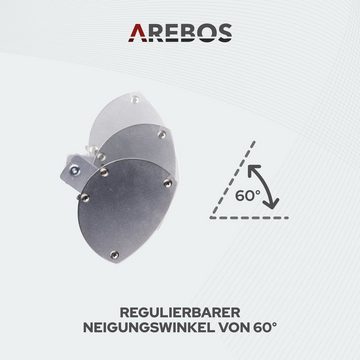 Arebos Heizstrahler Infrarot 2000 W mit Fernbedienung, 60° Neigung inkl. Montagematerial