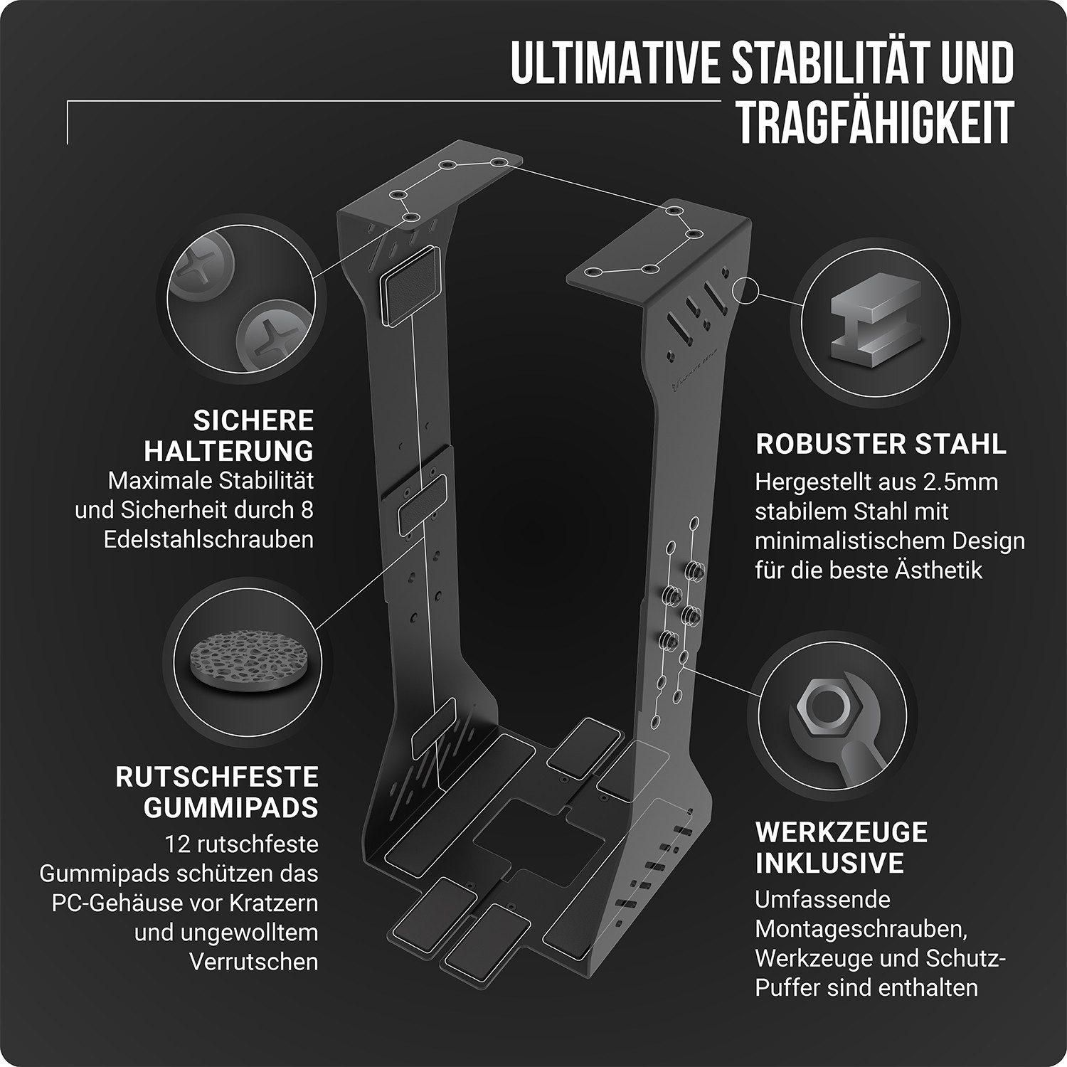 Ultimate Setup Halterung PC-Halter für den Schreibtisch, (1-tlg) – Bild 5 von 5