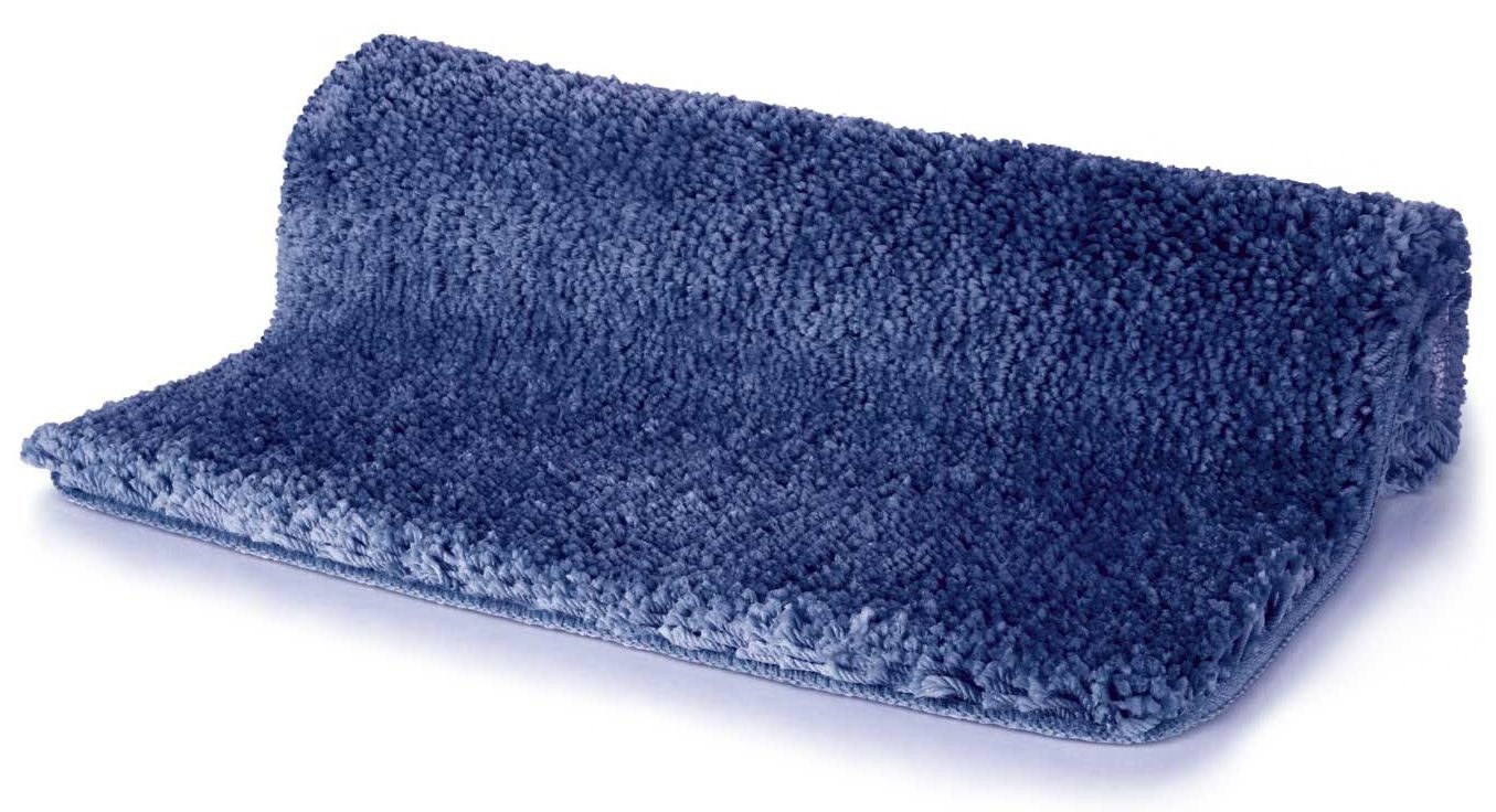 spirella Badematte Spirella Badteppich Badematte Duschvorleger Mikrofaser Hochflor, Höhe 40 mm, Badteppich Hochflor, für Fußbodenheizung geeignet, Polyester, rechteckig