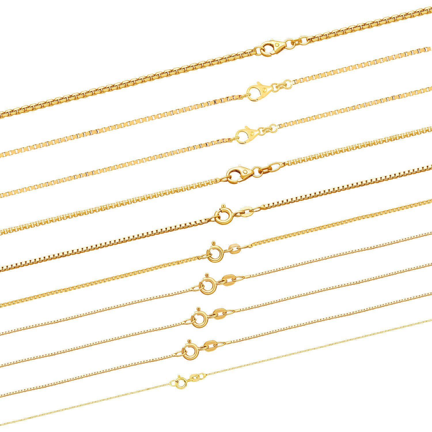 HOPLO Goldkette Goldkette Venezianerkette Länge 38cm günstig online kaufen