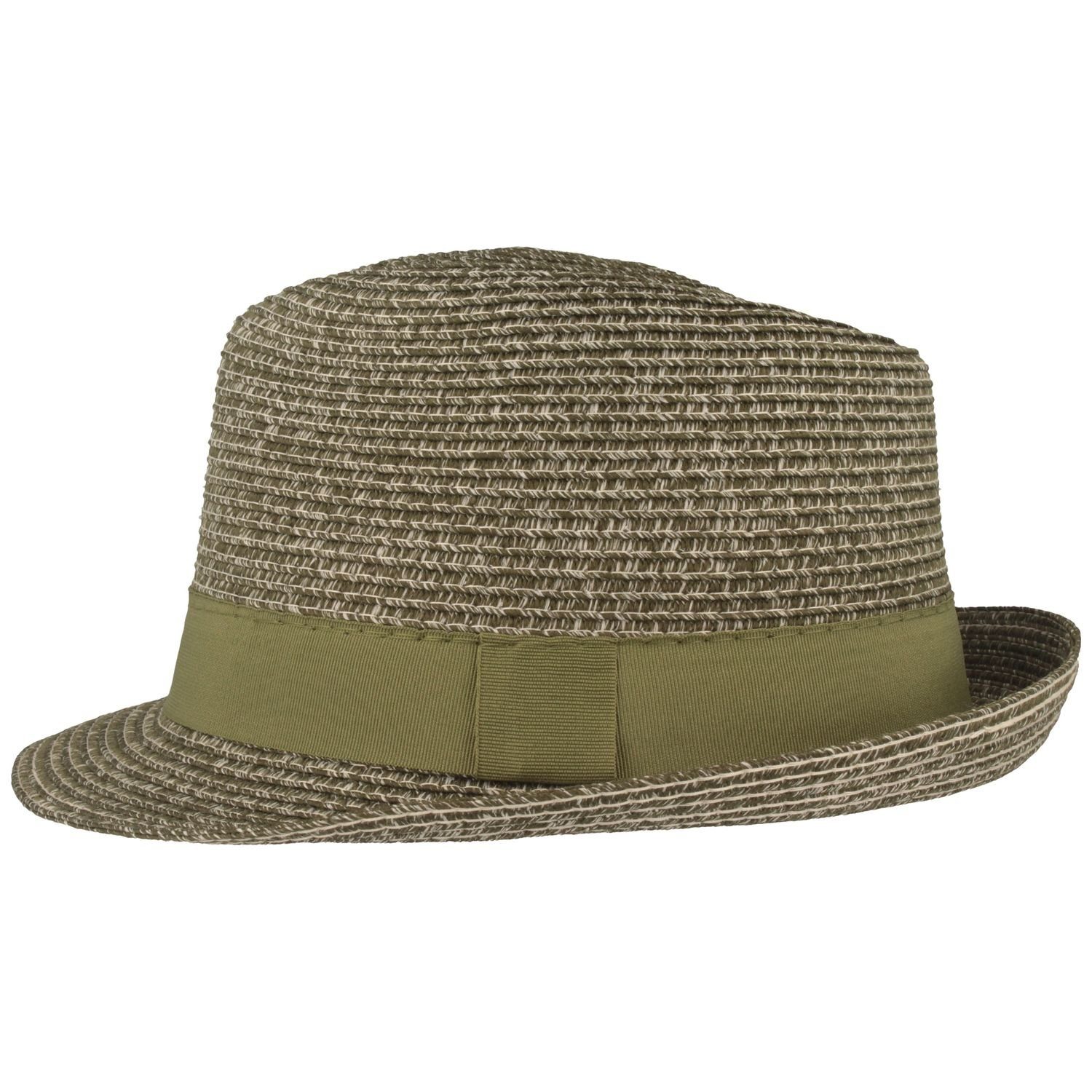 Breiter Strohhut knautschbarer Trilby aus Baumwollmix günstig online kaufen