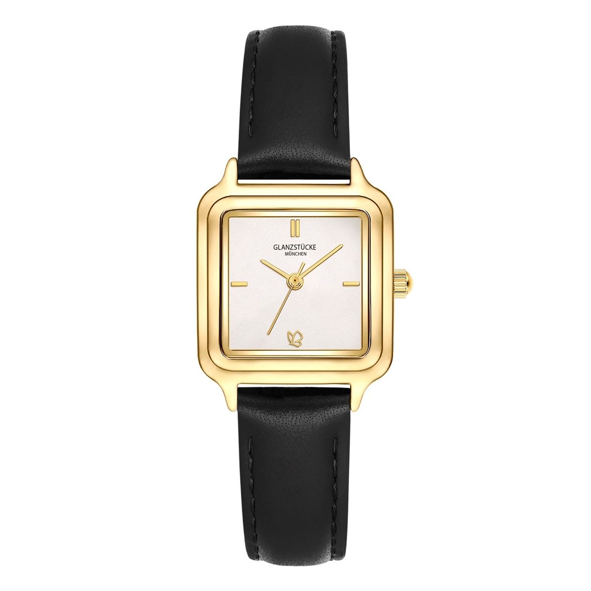 Quarzuhr gelbgold
