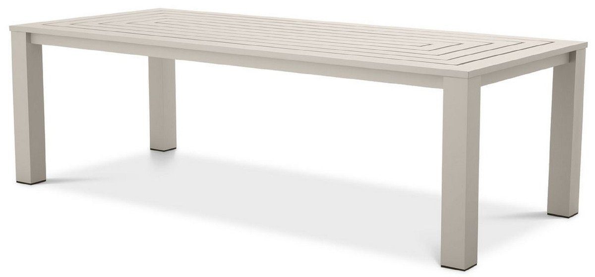 Casa Padrino Esstisch Luxus Esstisch Sandfarben 240 x 105 x H. 74,5 cm