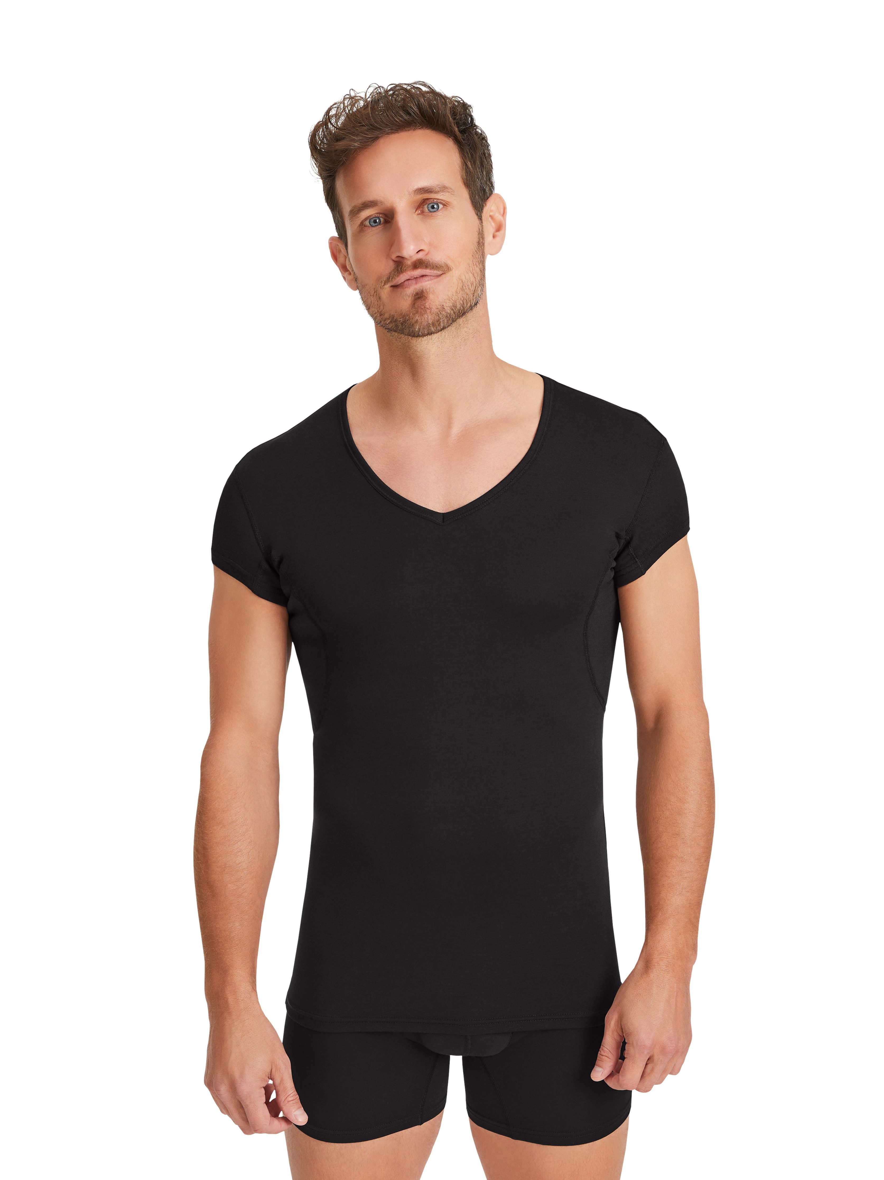 FINN Design Funktionsunterhemd Wasserabweisendes Anti-Schweiß Shirt Herren mit verkürztem Ärmel Schutz vor Schweißflecken und Schweißgeruch am gesamten Oberkörper