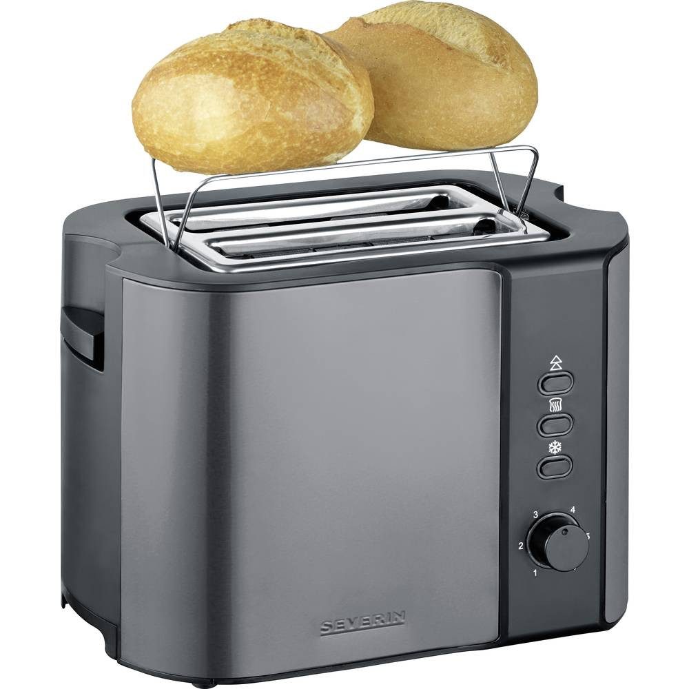 Severin Toaster AT Toaster 9573, Kontrollleuchte, mit eingebautem Brötchenaufsatz