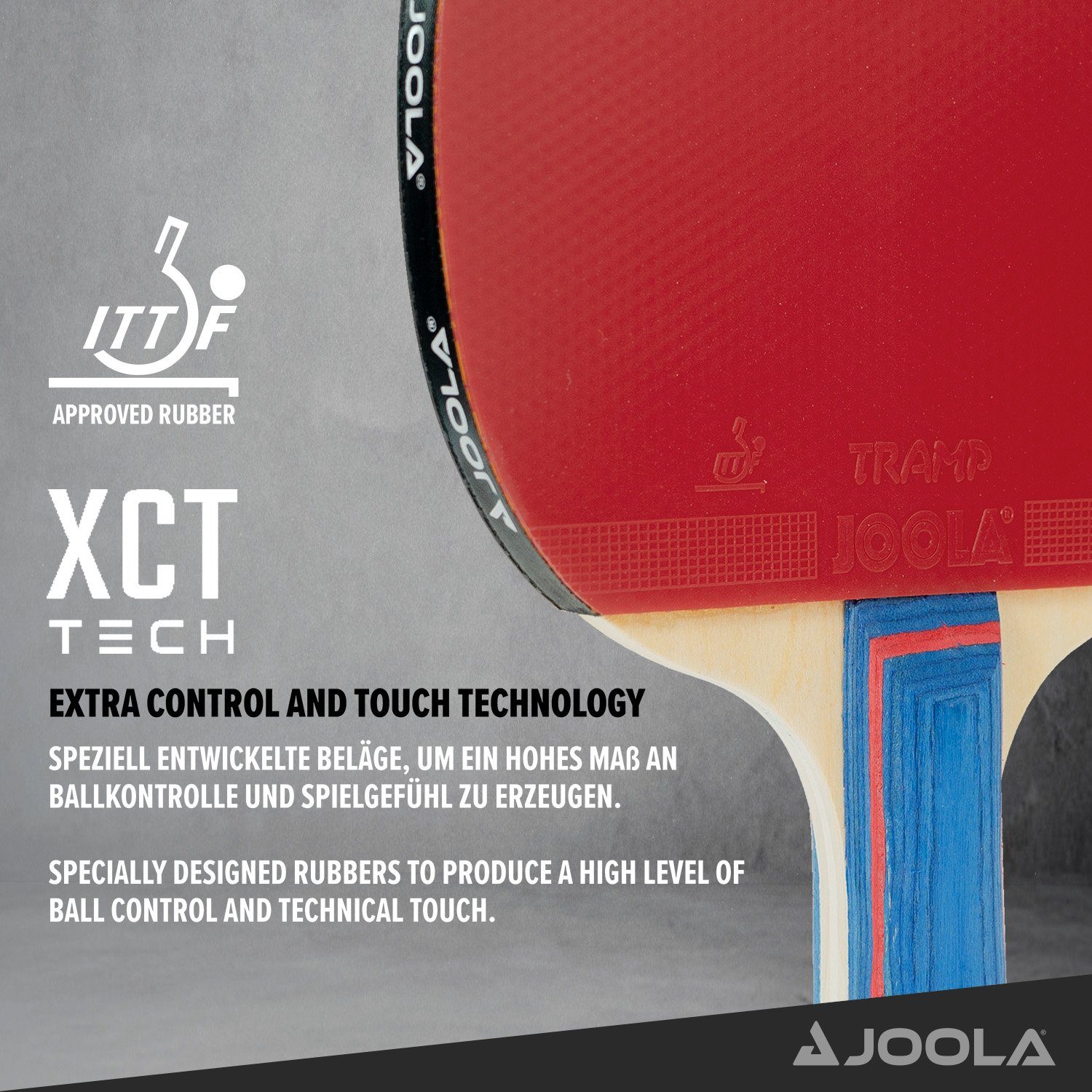 Joola Tischtennisschläger Set "Duo" (6-tlg., mit 2 Schlägern, 3 Bällen und Aufbewahrungstasche) – Bild 3 von 5