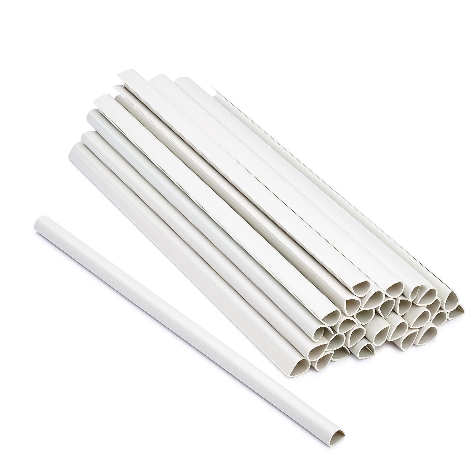 ESTEXO Sichtschutzbefestigung Befestigungsclips Sichtschutzstreifen 30 x PVC Clip Sichtschutz Gart