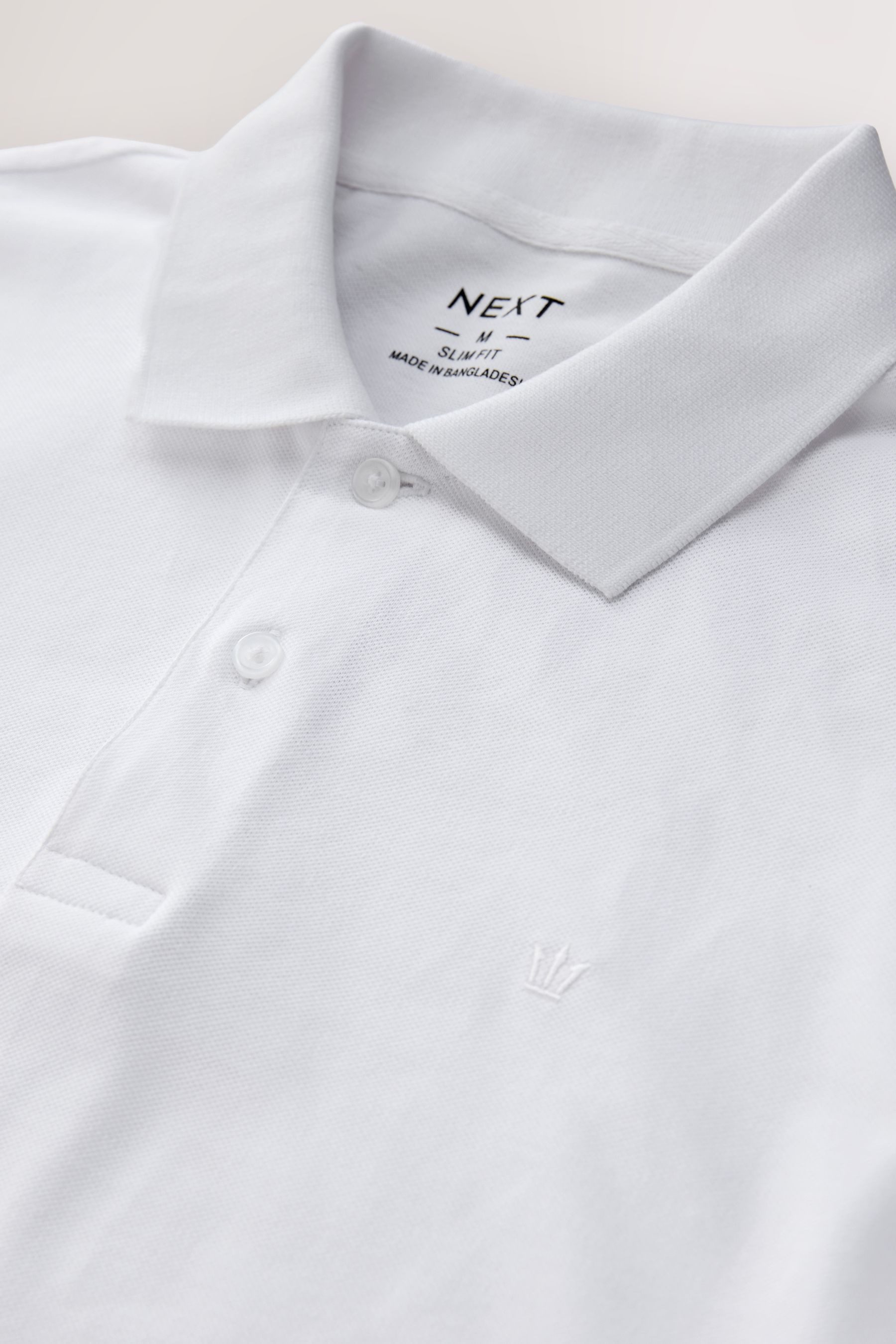 Next Langarm-Poloshirt Regular Fit Lärmeliges Pikee-Poloshirt (1-tlg)