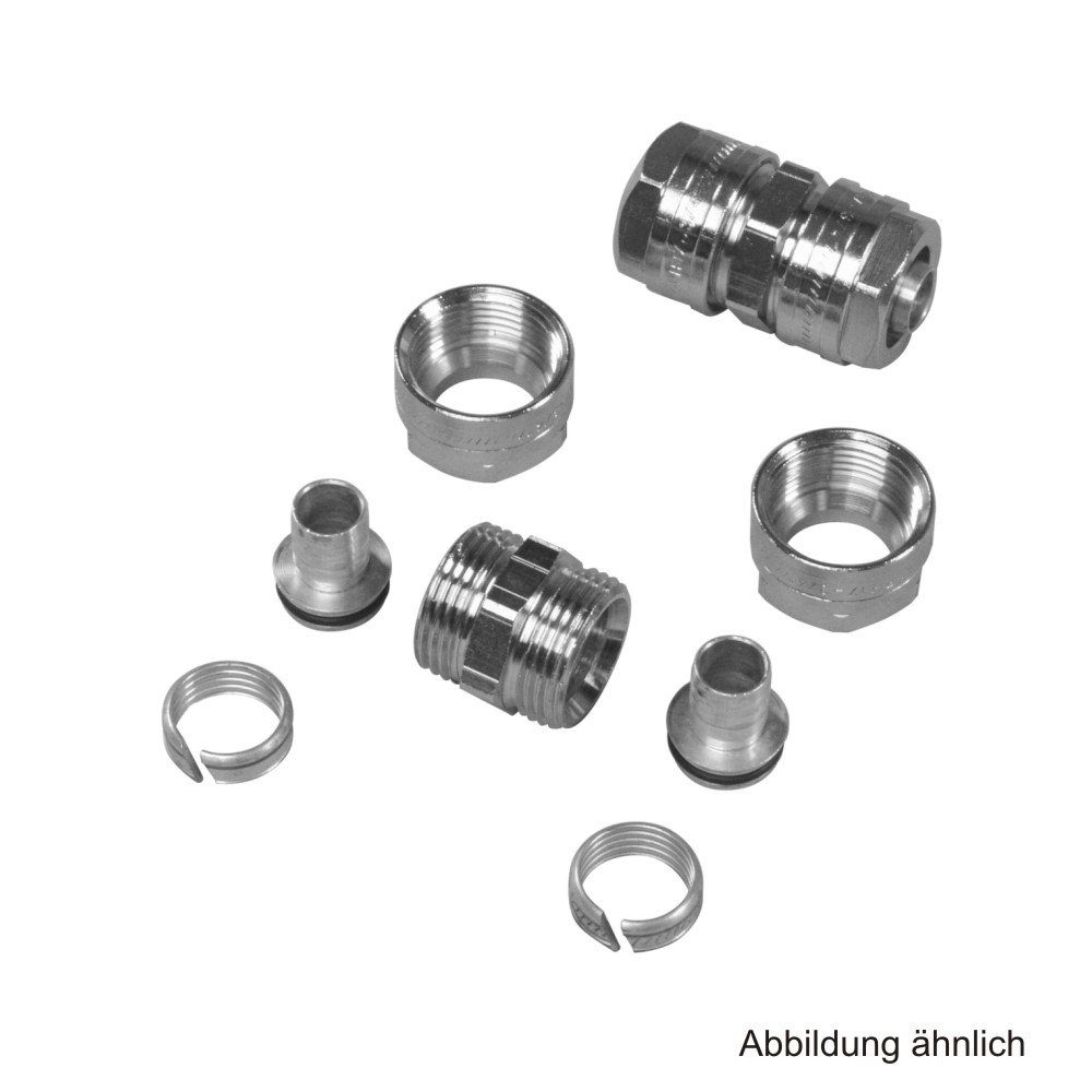 Wasserrohr Rohrkupplung mit Klemmverbindung für Rohr 16 x 2 mm