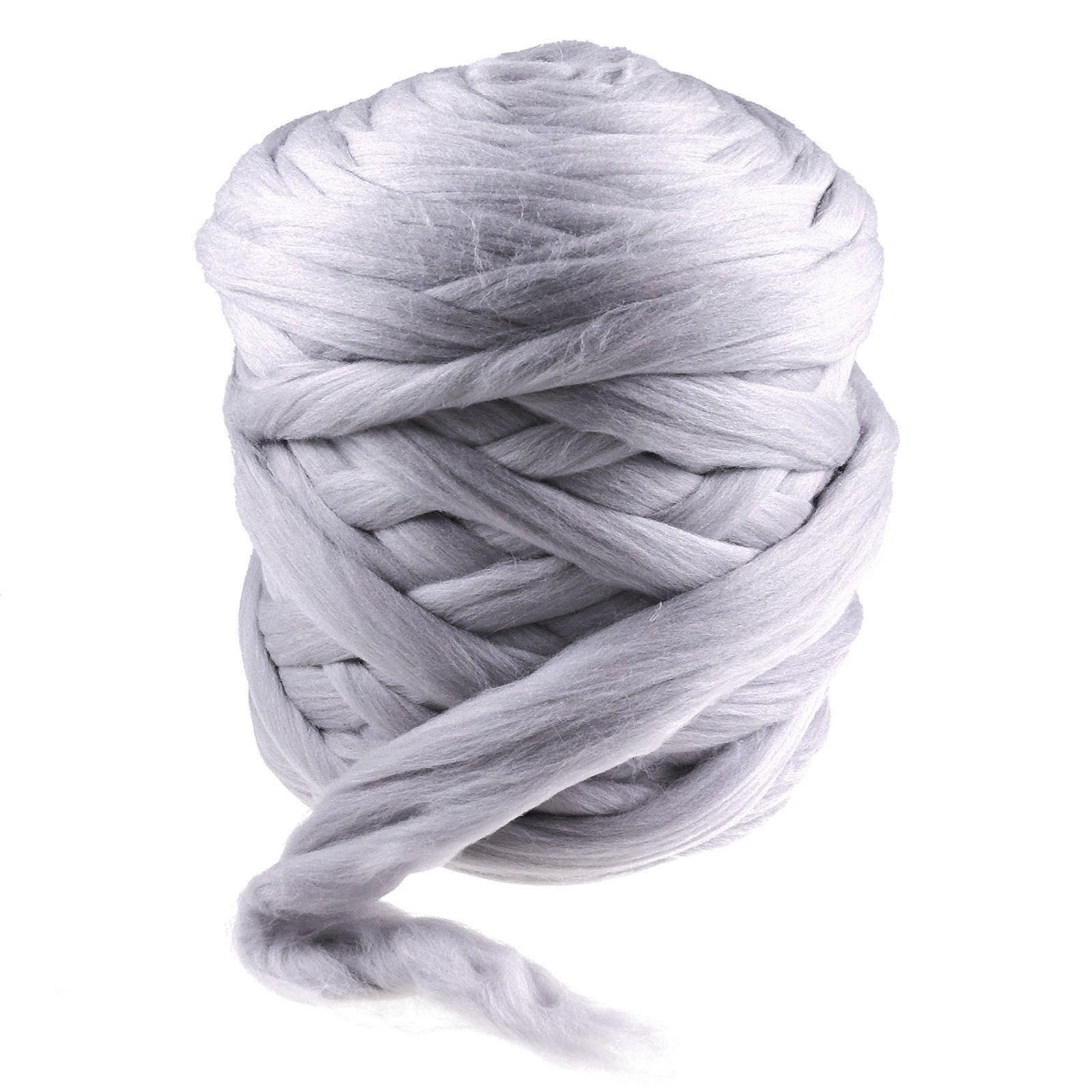 maDDma 1m Filzwolle Märchenwolle Meterware Bastelgarn, 073 warmgrau
