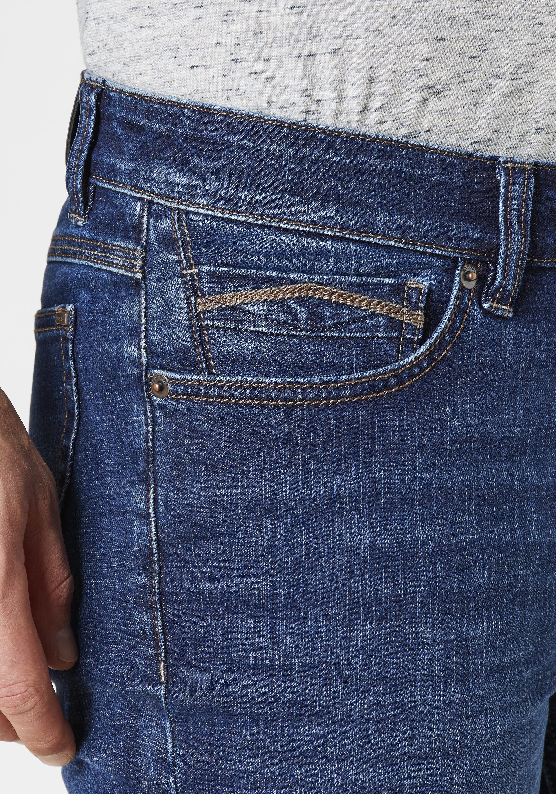 Paddock's Slim-fit-Jeans PIPE blue Elastische Jeans medium PIPE soft Slim-Fit use