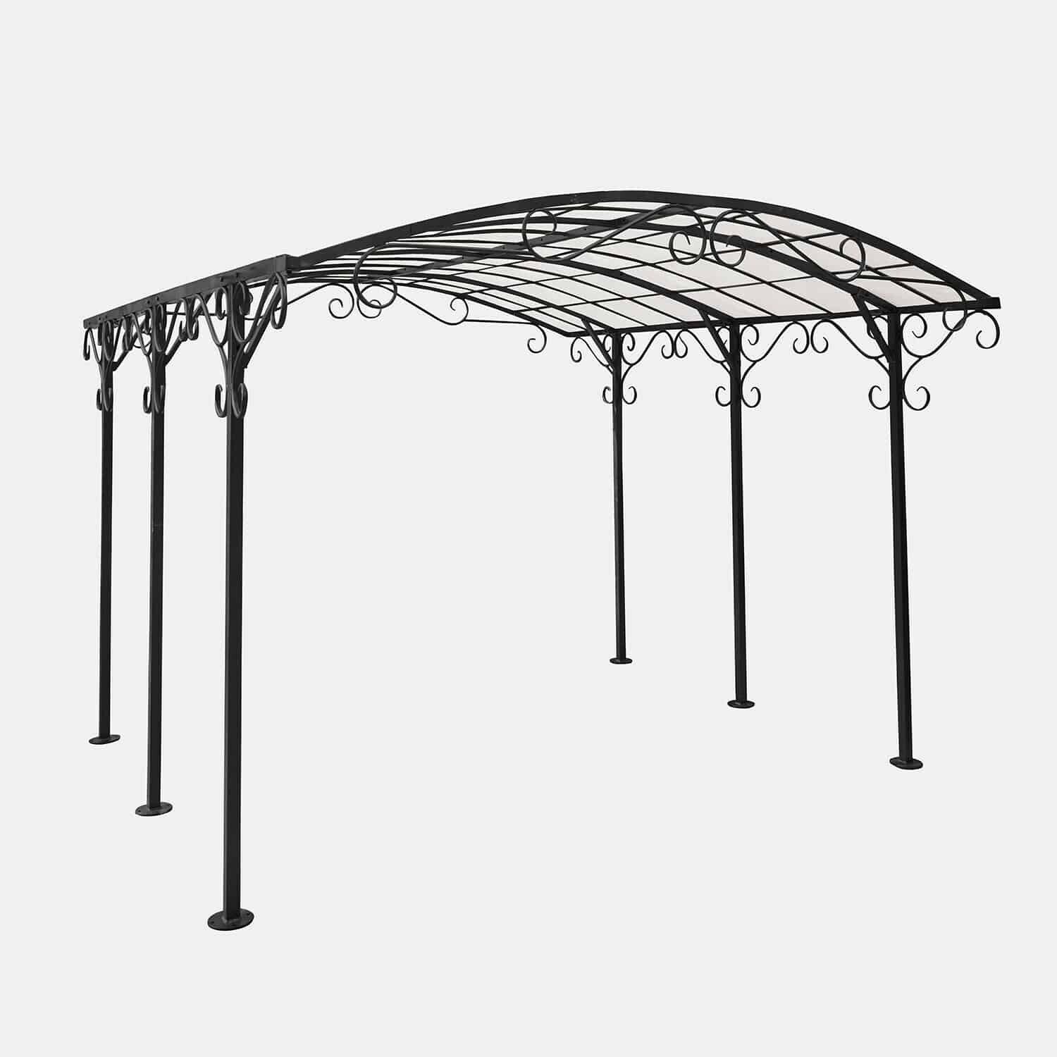 Mirabeau Sonnenschirm Pergola Delbridge antikschwarz/weiß