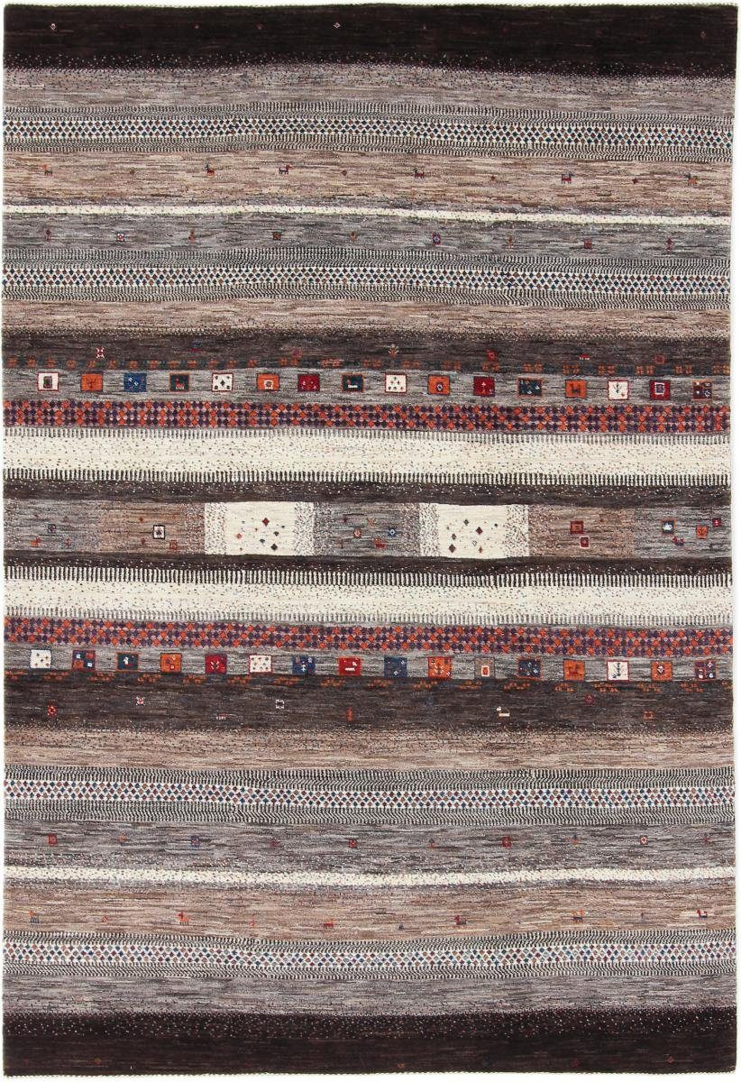 Orientteppich Perser Gabbeh Handgeknüpfter rechteckig, Höhe: Nain 12 Moderner, Loribaft Trading, mm Nowbaft 192x282