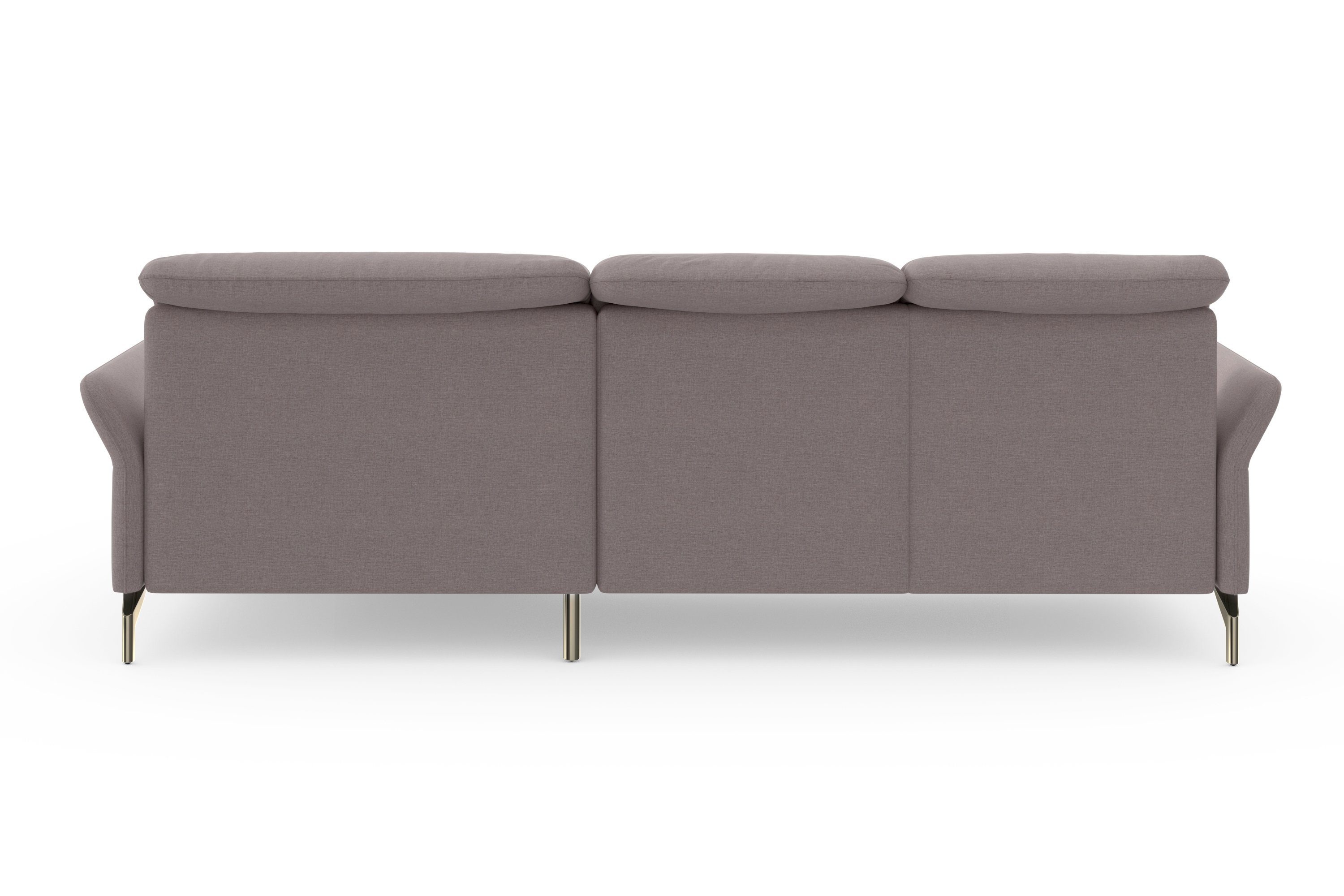 sit&more Ecksofa Fashion, wahlweise mit Kopfteilverstellung, Vorziehsitz, motorisch, Nickelfüße