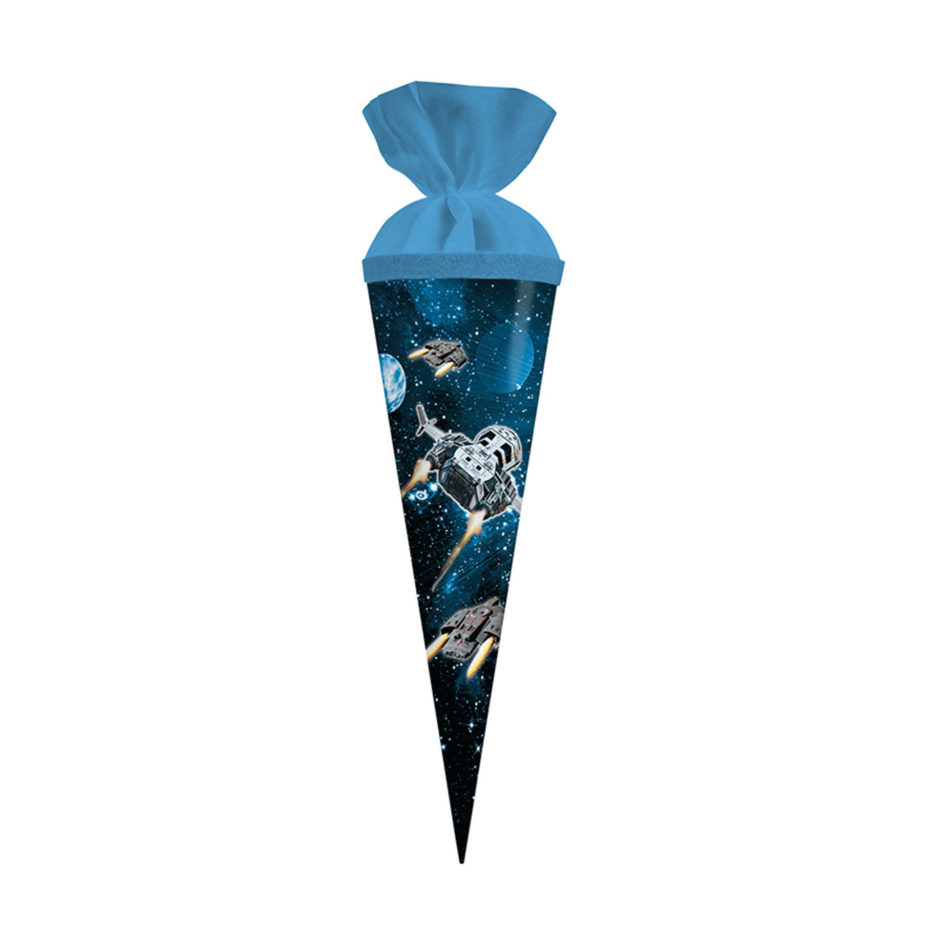 Goldbuch Schultüte Goldbuch Geschwistertüte Raumschiff - 35cm, Verschluss Filz