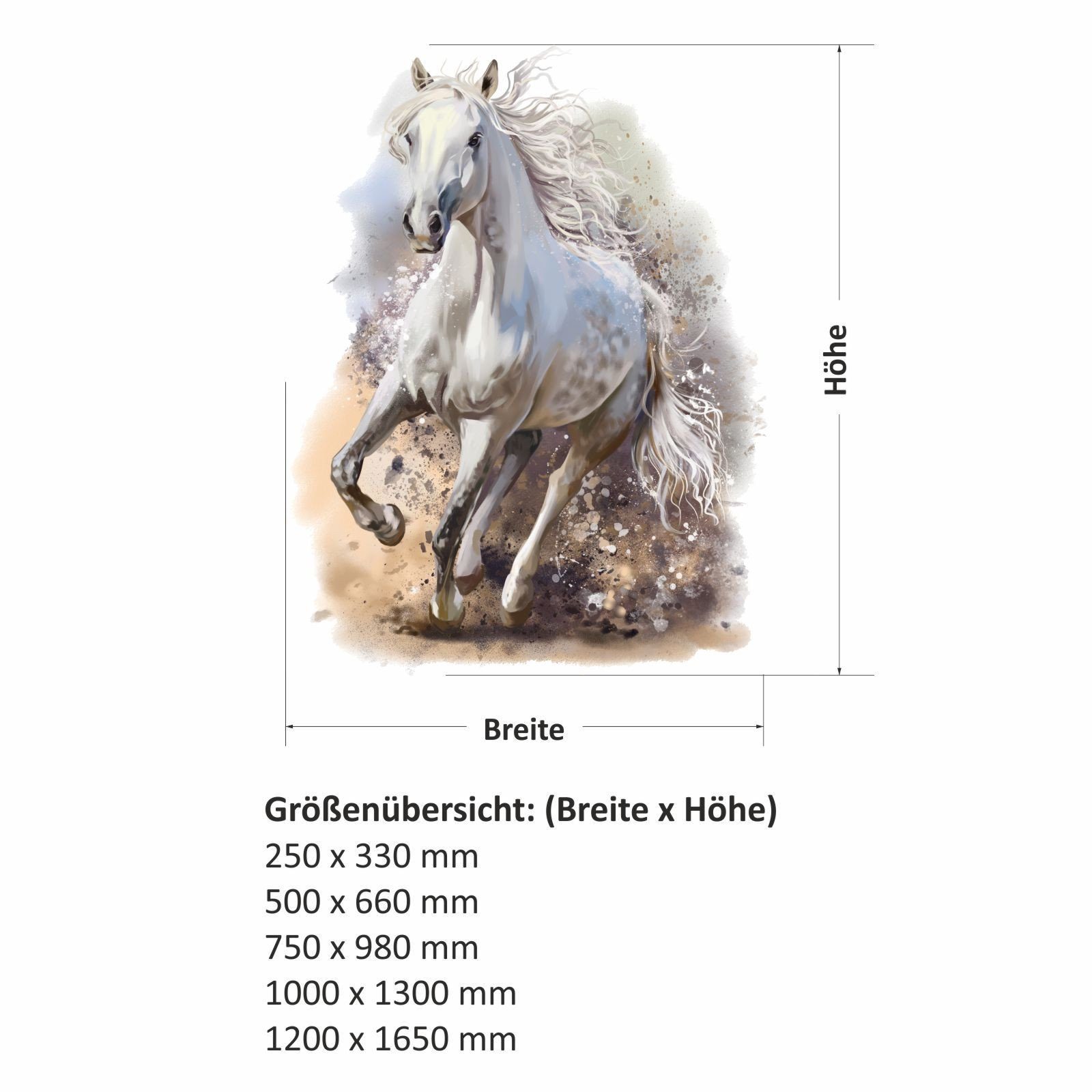 nikima Wandtattoo 179 Wandtattoo Pferd weiß günstig online kaufen