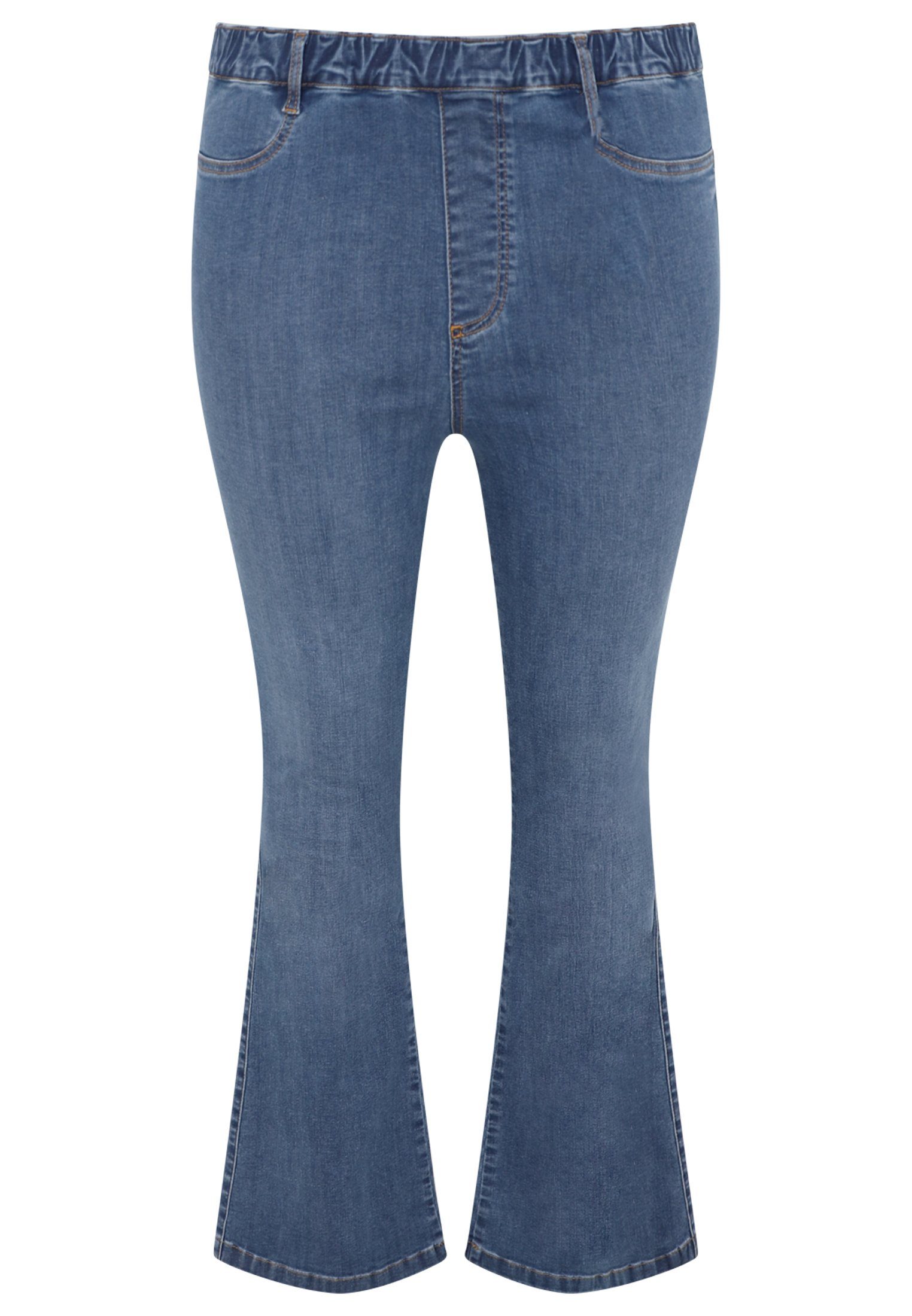 Große High-waist-Jeans Yoek Größen