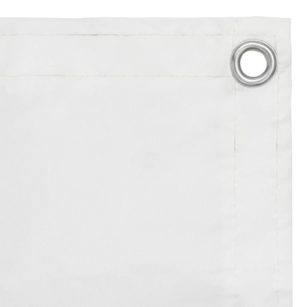 furnicato Balkonsichtschutz Balkon-Sichtschutz Weiß 90x400 cm günstig online kaufen