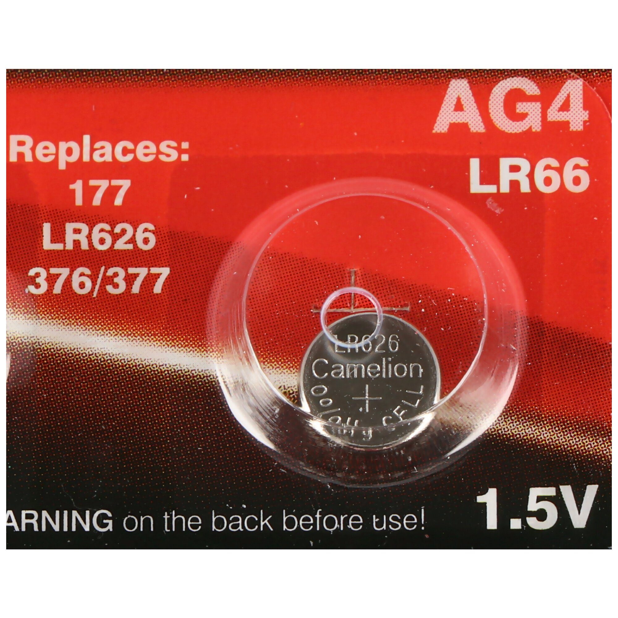 Camelion 1er Stück Marken Knopfzelle AG 4 Batterie entspricht V376, V377 Knopf Knopfzelle, (1,5 V)