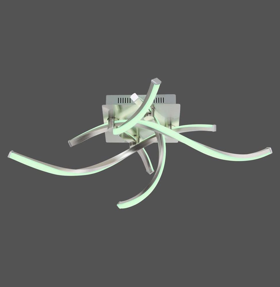 JUST LIGHT LED Deckenleuchte, LED-Leuchtmittel fest verbaut, Kaltweiß, Warmweiß, Neutralweiß, Tageslichtweiß, Farbwechsel, Deckenleuchte Deckenlampe Designlampe Smart LED Dimmer Fernbedienung L