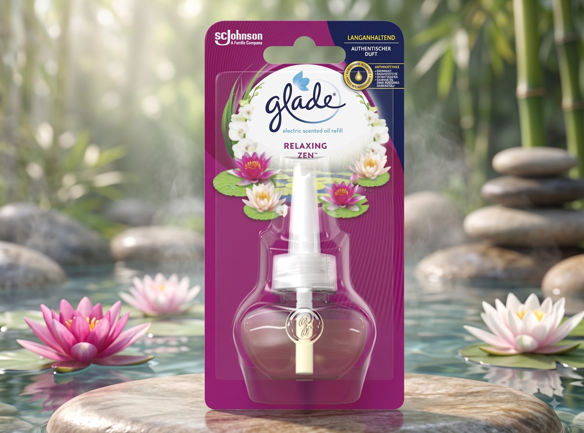 Glade Raumduft GladeElektrischer Lufterfrischer Nachfüller Relaxing Zen, 20 ml
