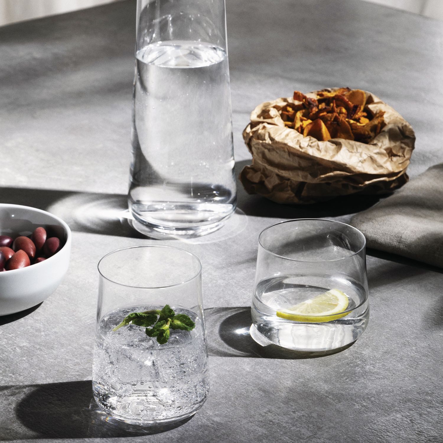 Alessi Longdrinkglas Eugenia, 4-tlg., Kristallglas, 4er Set