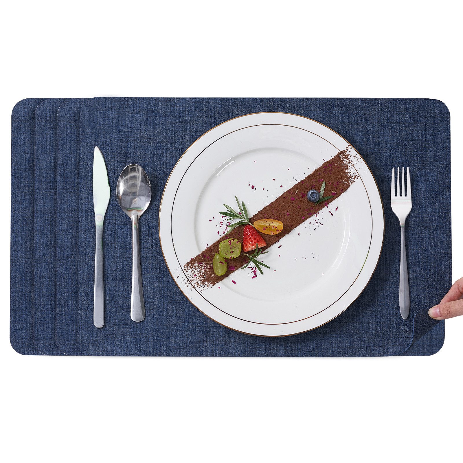 Simurq Platzset Abwaschbar - Beidseitig Nutzbare und Rutschfeste Tischsets, günstig online kaufen
