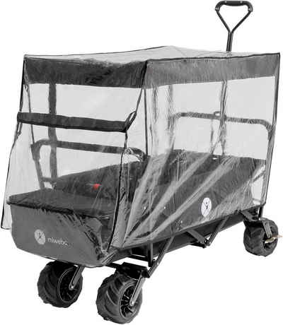 miweba Kinderwagen-Regenschutzhülle »Faltbarer Bollerwagen MB-10 / MB-20 Regenschutz«, Wasser- und winddicht - Reißverschluss - transparent