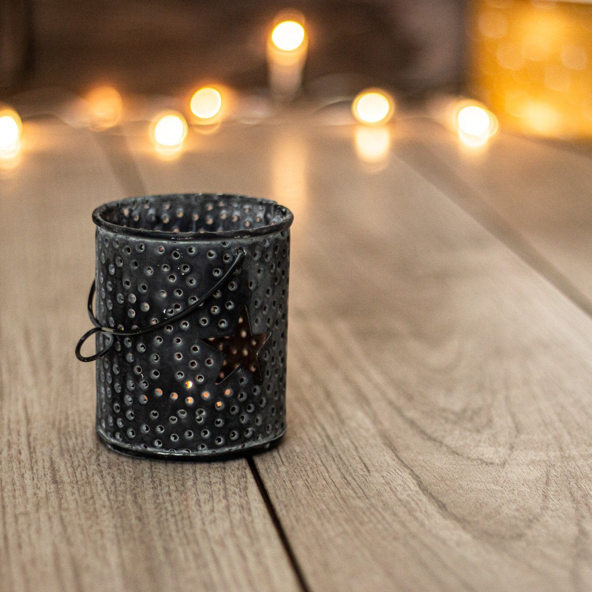 Antikas Wanddekoobjekt Teelicht aus Metall, Настільні лампи, Sakrale