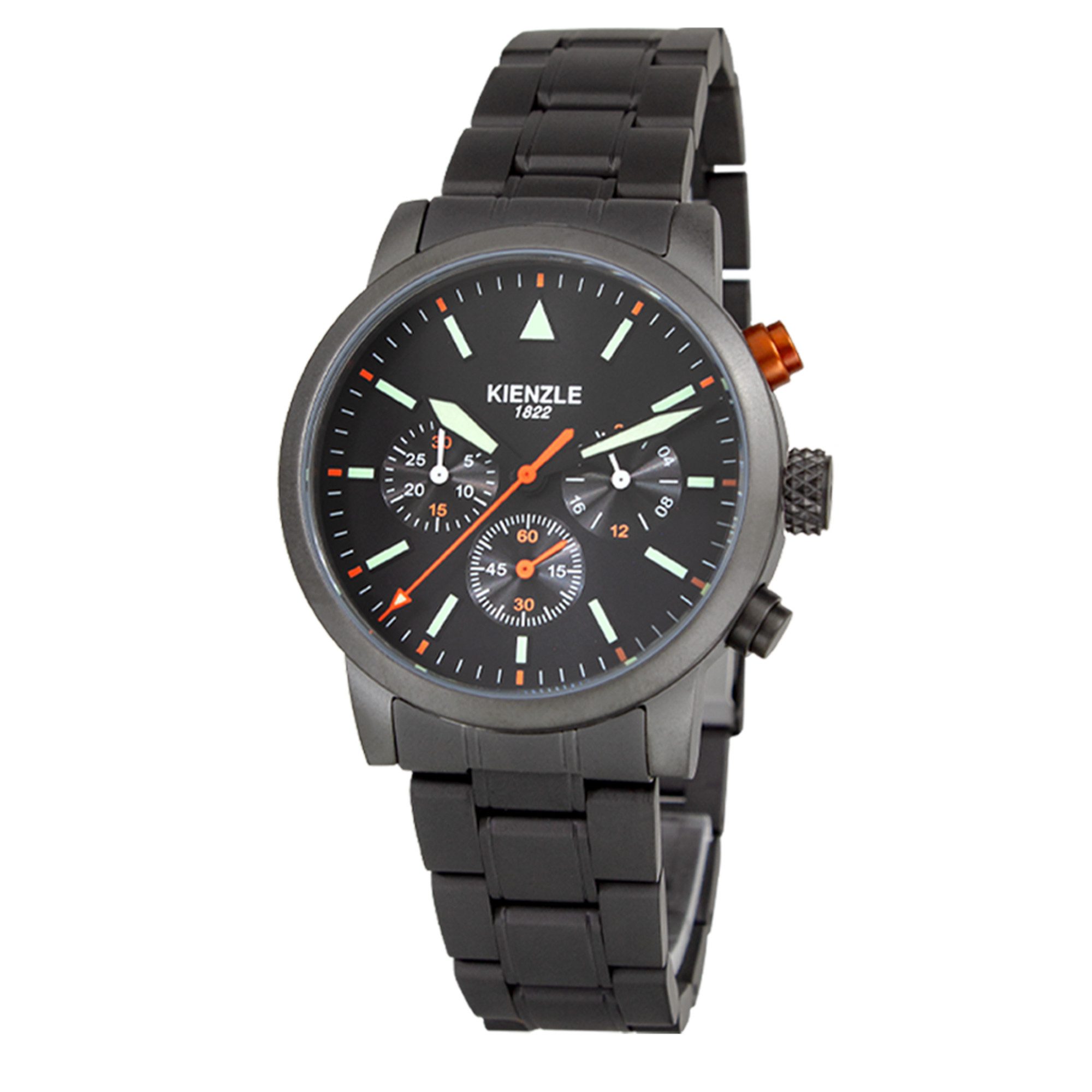 Kienzle Quarzuhr FLIEGER Quarz Chrono Armbanduhr Edelstahl KC416I