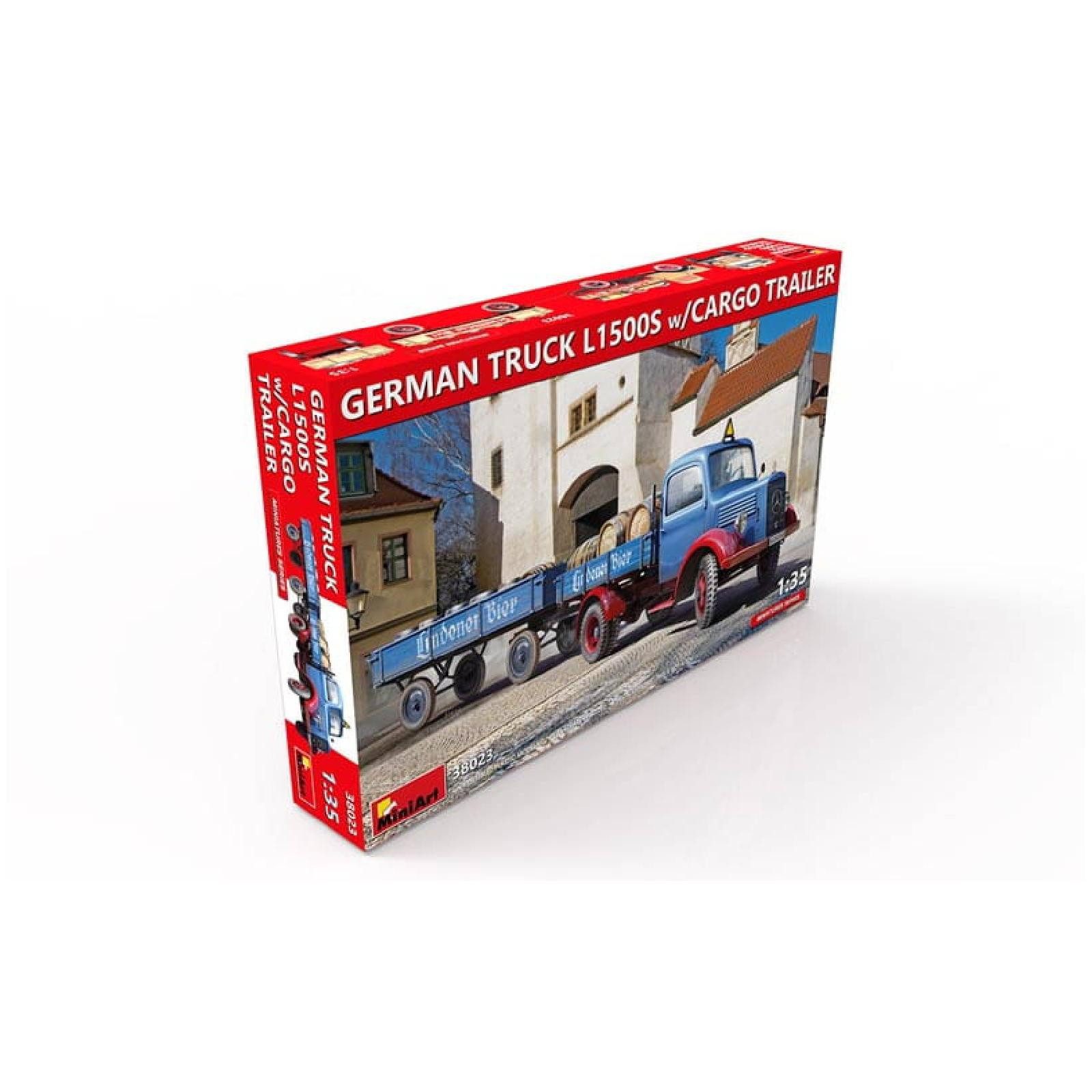 MiniArt Modellbausatz GERMAN TRUCK L1500S w/CARGO TRAILER / 1:35, Maßstab 1:35