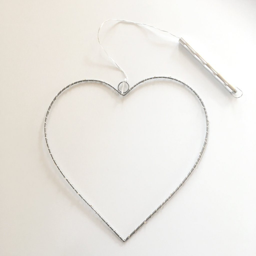 Lights4Christmas LED Dekolicht Lights4Christmas LED Leuchtherz 30 cm batter günstig online kaufen