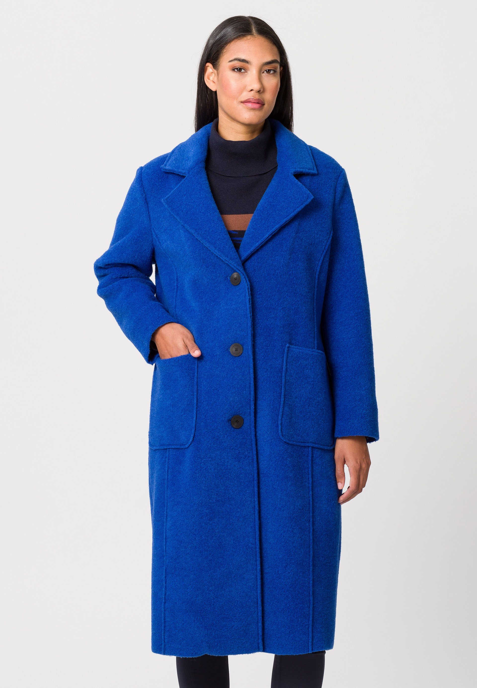 TUZZI Langjacke Langer Mantel ESSENTIALS lapis