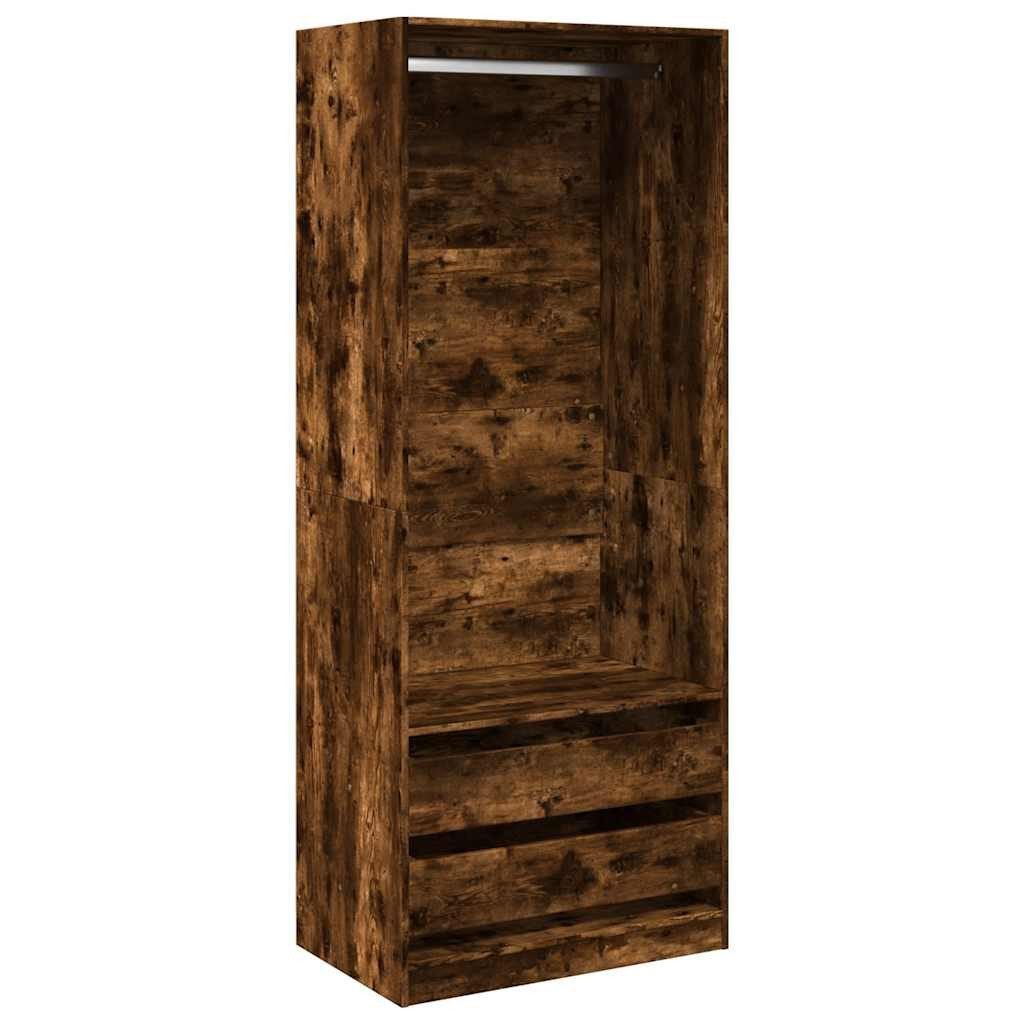 vidaXL Kleiderschrank Kleiderschrank Räuchereiche 80x50x200 cm günstig online kaufen
