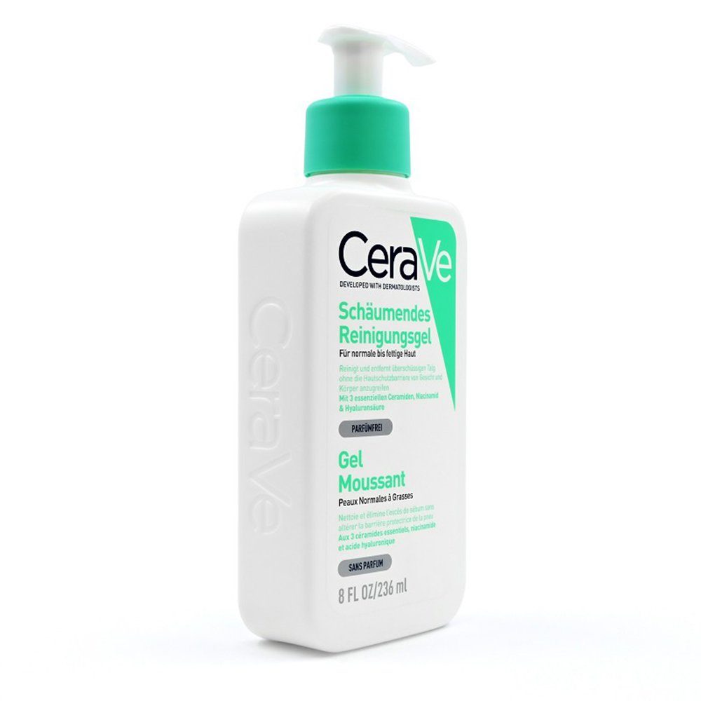 Cerave Gesichts-Reinigungsschaum CERAVE schäumendes Reinigungsgel für das Gesicht, 236 ml