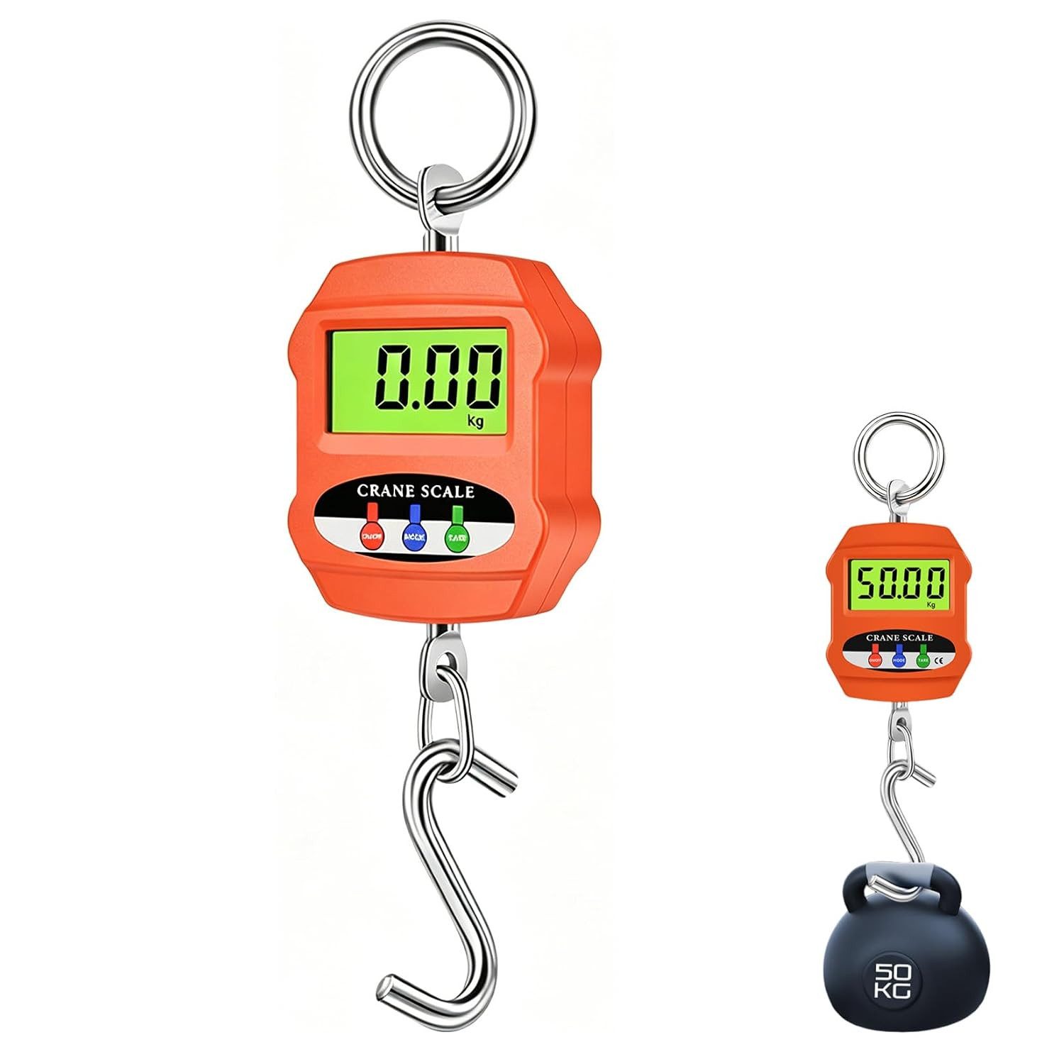 FELIXLEO Kofferwaage anwaage 300kg Digitale Hängewaage LCD Zugwaage Industrie Jagd, (1-tlg)