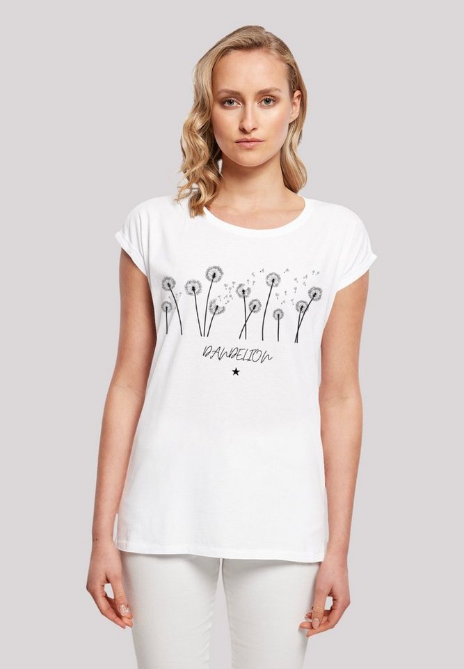 F4NT4STIC T-Shirt Dandelion Blume Print, Das Model ist 170 cm groß und  trägt Größe M