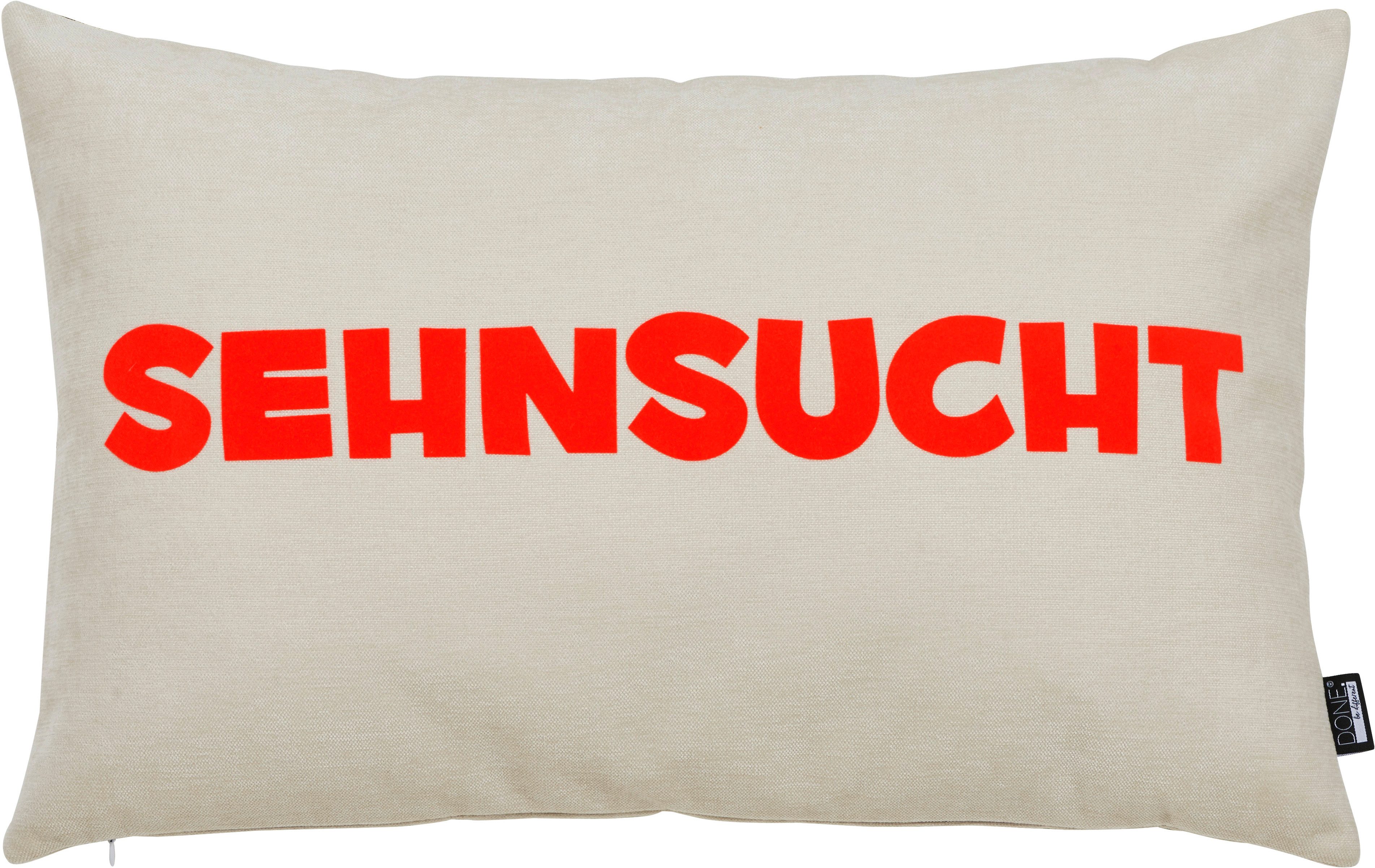done.® Dekokissen SEHNSUCHT, Extra weiche Haptik